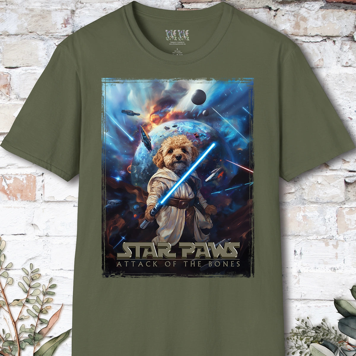 Cavoodle/Cavapoo Tan #1 Star Paws Unisex T shirt