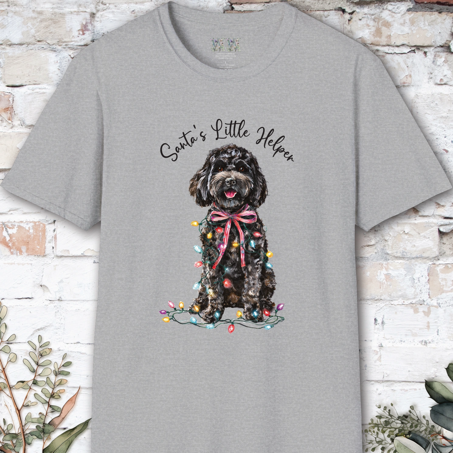 Cavoodle/Cavapoo #1 Santa's little helper. unisex T shirt