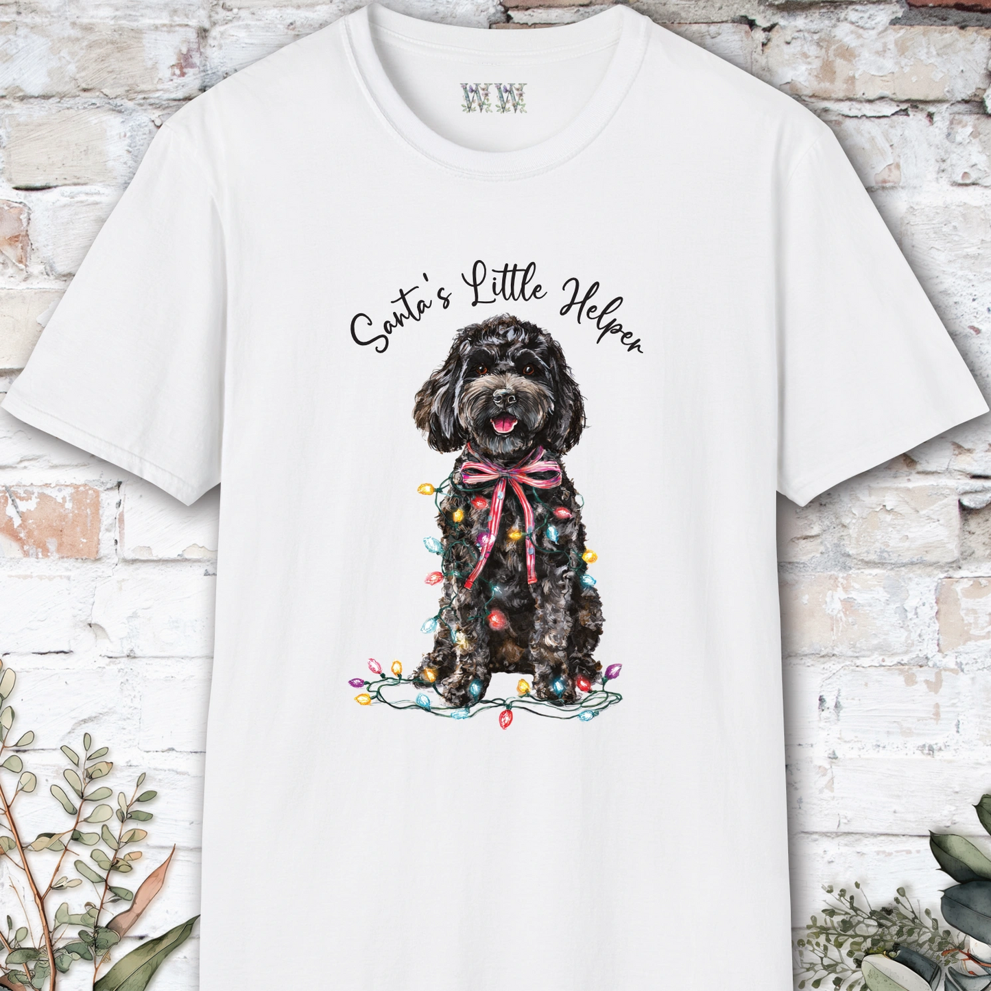 Cavoodle/Cavapoo #1 Santa's little helper. unisex T shirt