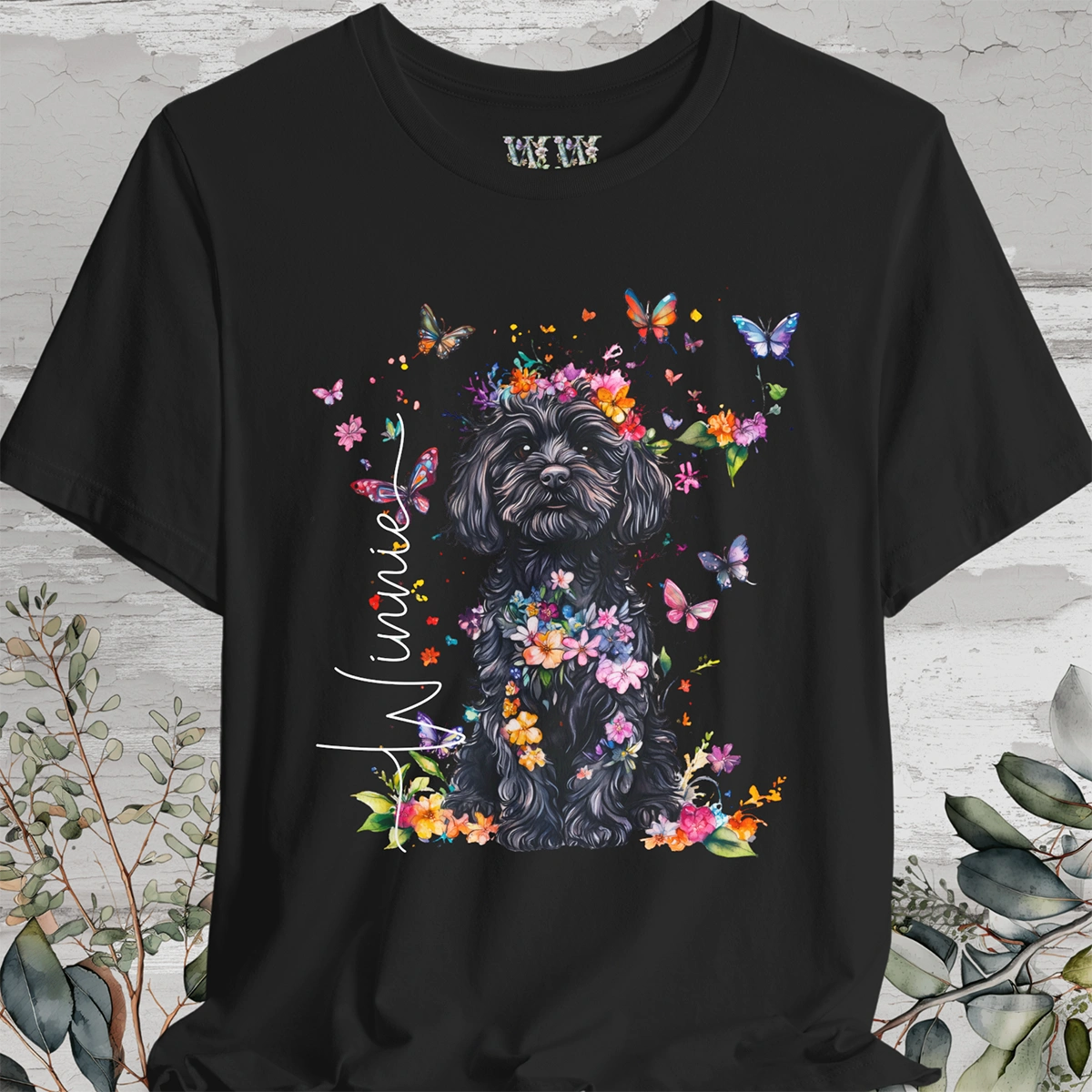 Cavoodle/Cavapoo #2 Floral Personalized T shirt