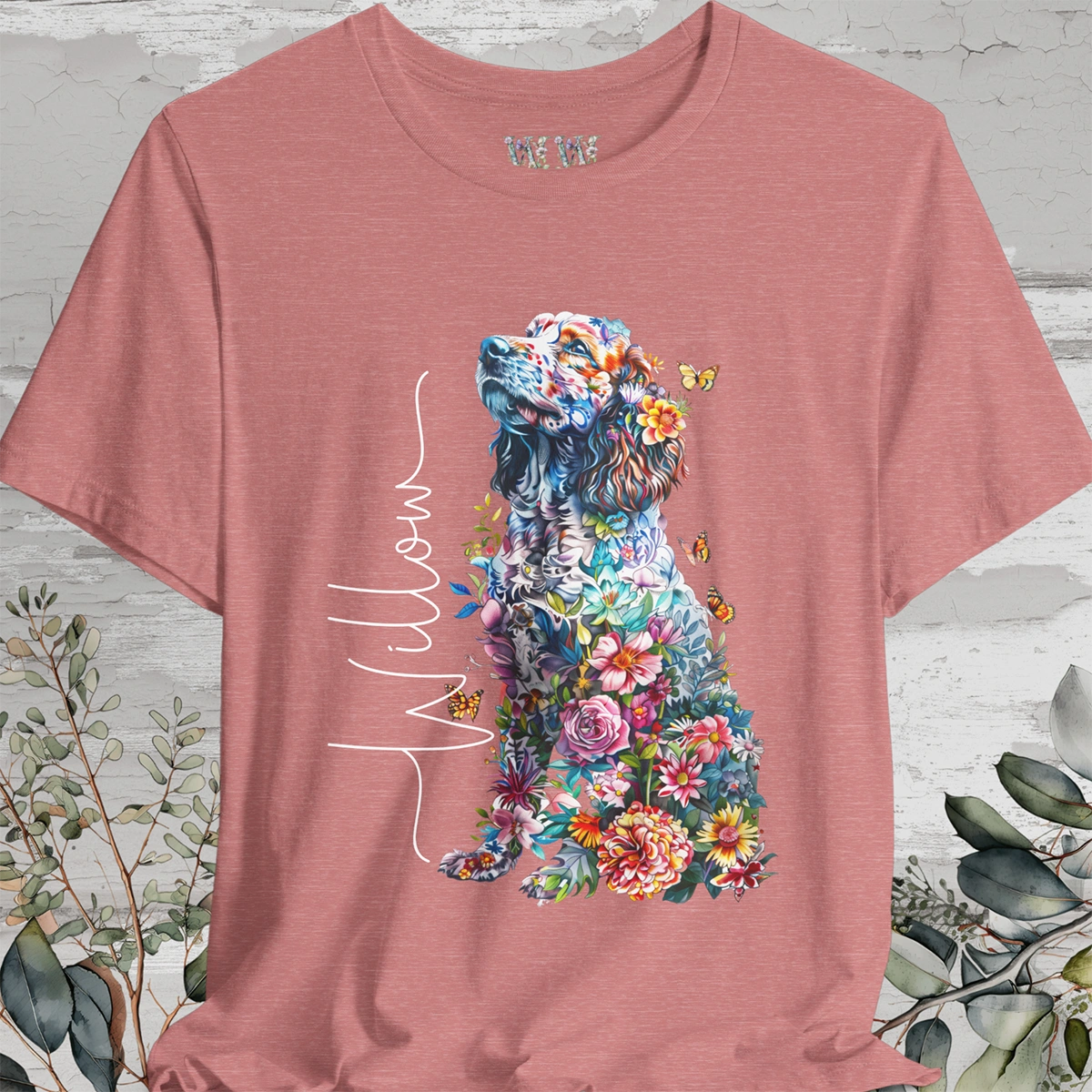 Cavoodle/Cavapoo Floral Personalized T shirt