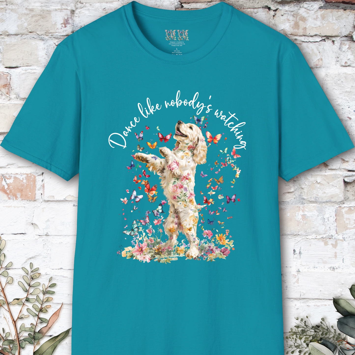 Cocker Spaniel #2 "Dance like nobody's watching" unisex T shirt