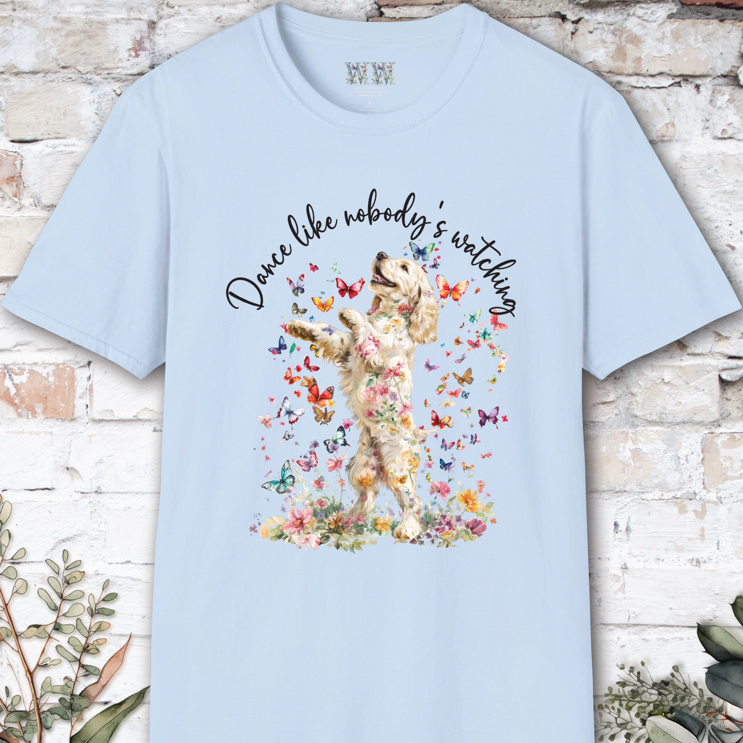 Cocker Spaniel #2 "Dance like nobody's watching" unisex T shirt