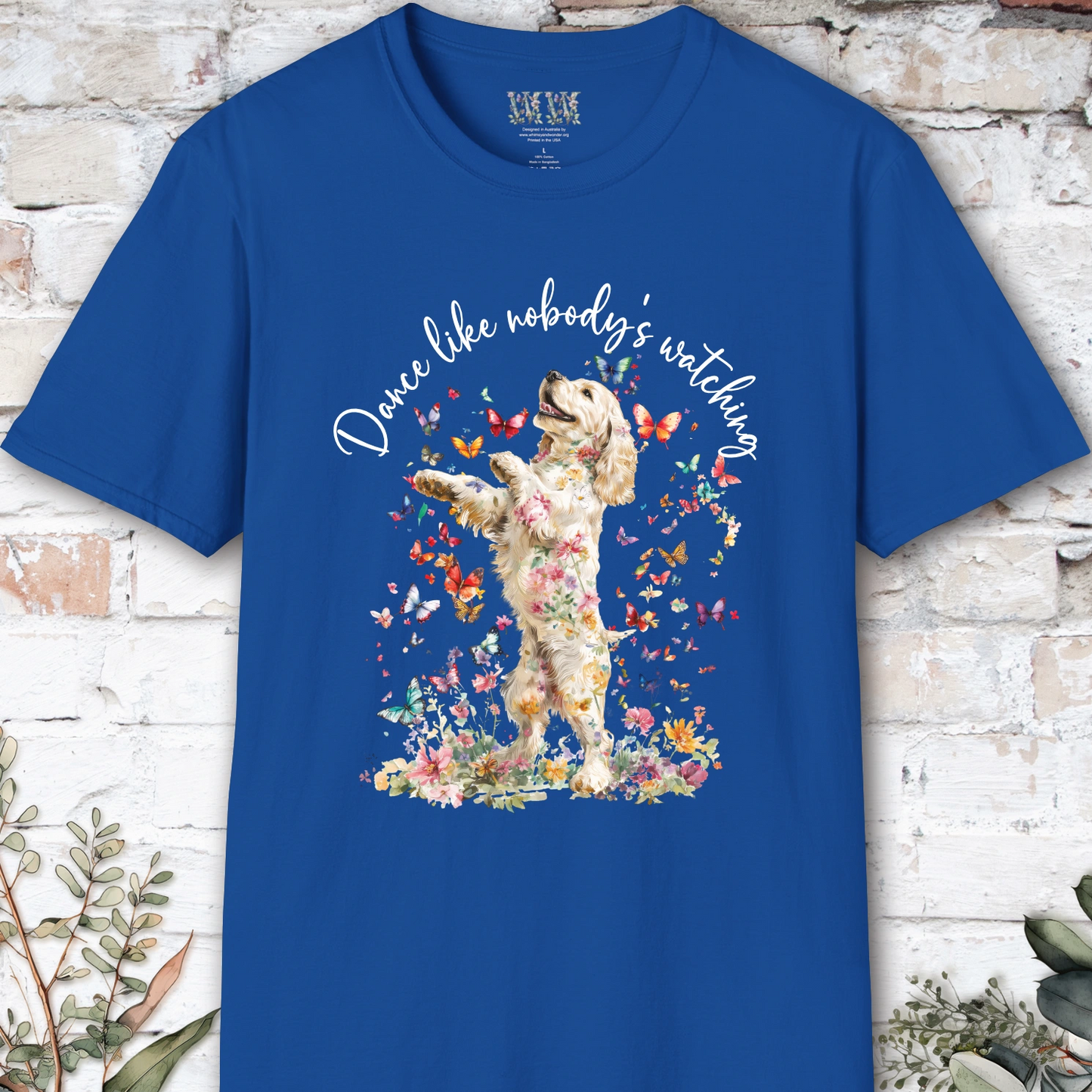 Cocker Spaniel #2 "Dance like nobody's watching" unisex T shirt