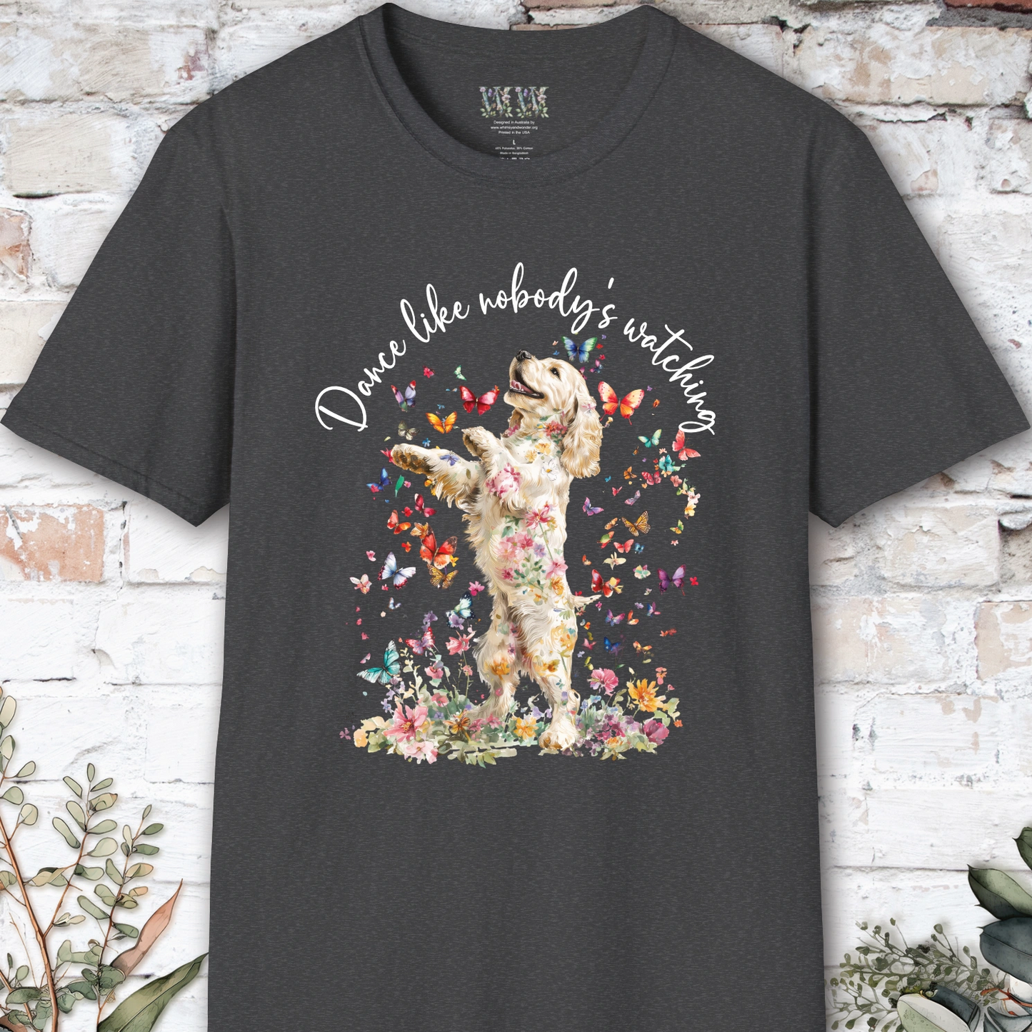 Cocker Spaniel #2 "Dance like nobody's watching" unisex T shirt