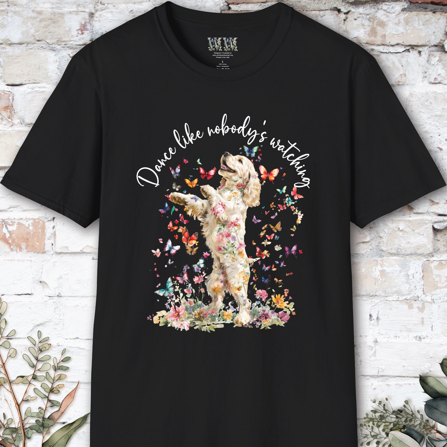 Cocker Spaniel #2 "Dance like nobody's watching" unisex T shirt
