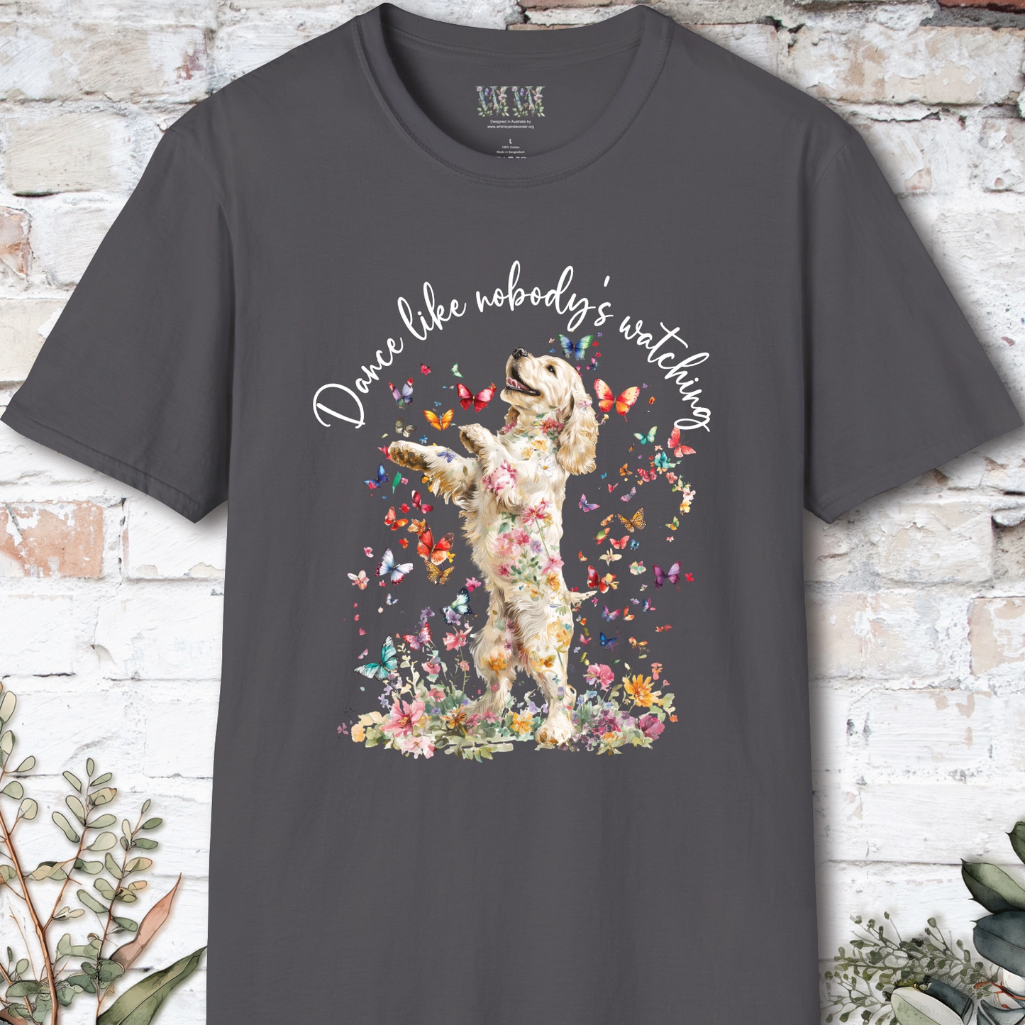 Cocker Spaniel #2 "Dance like nobody's watching" unisex T shirt