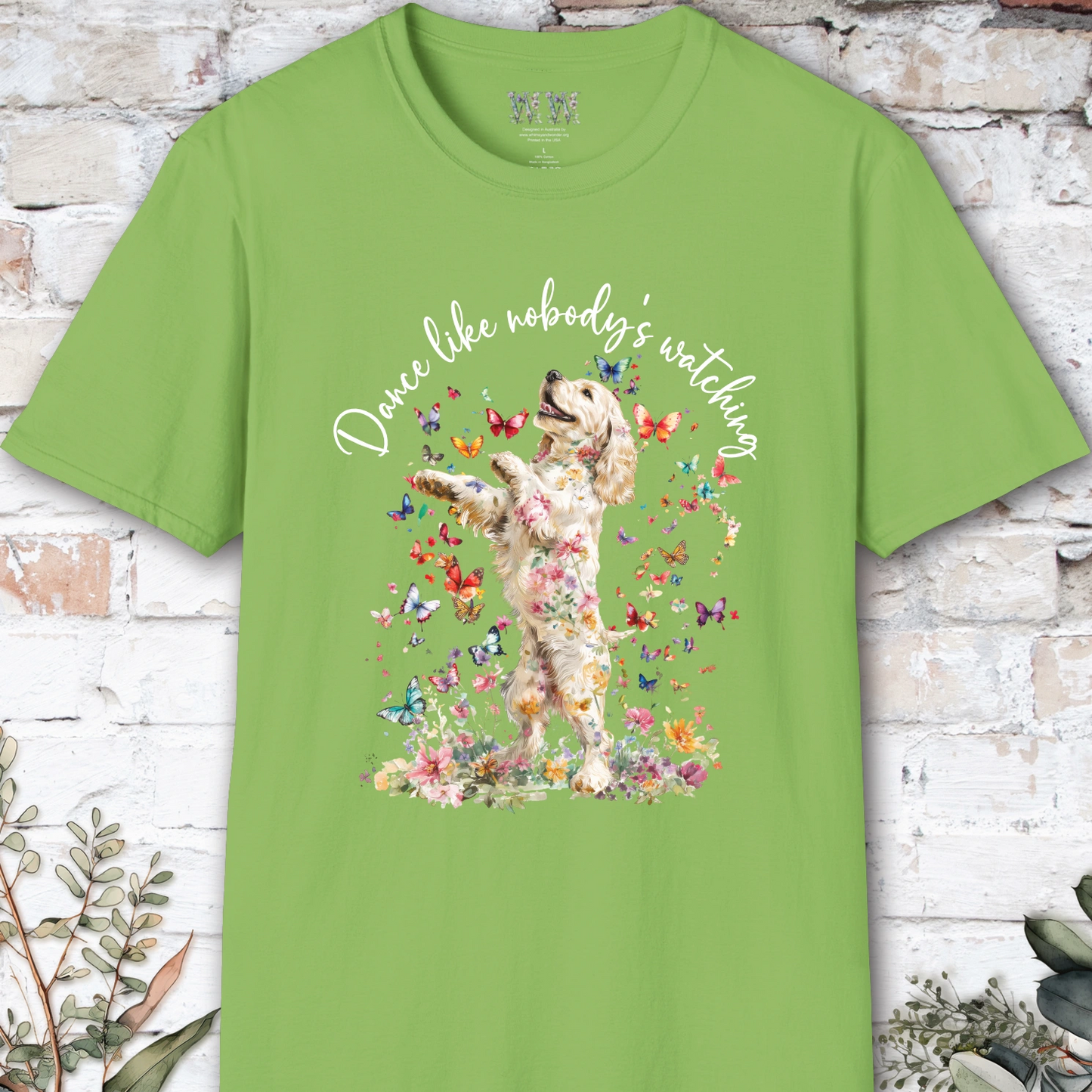Cocker Spaniel #2 "Dance like nobody's watching" unisex T shirt