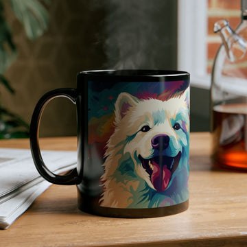 Samoyed Black Mugs (11oz, 15oz)