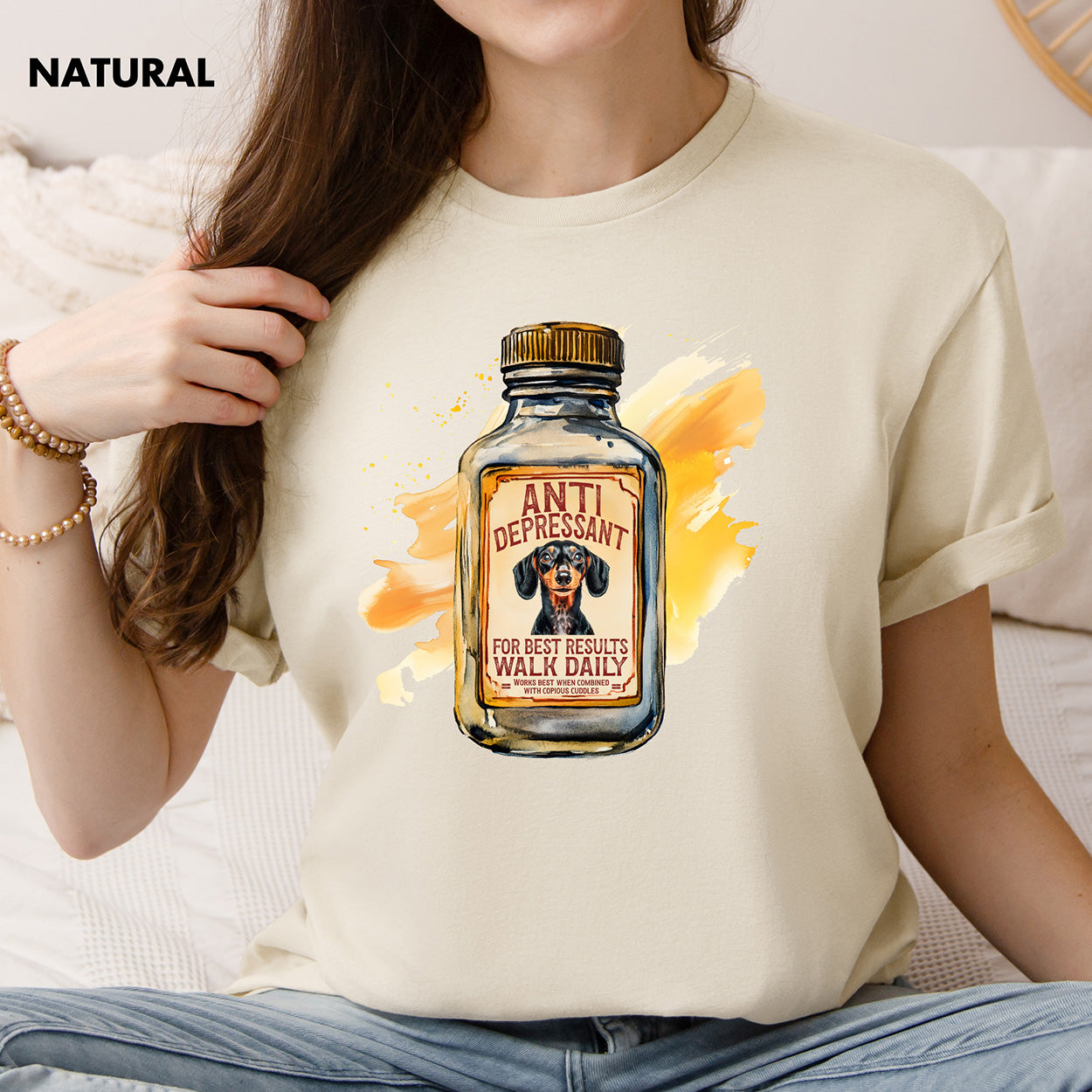 Dachshund Antidepressant T shirt