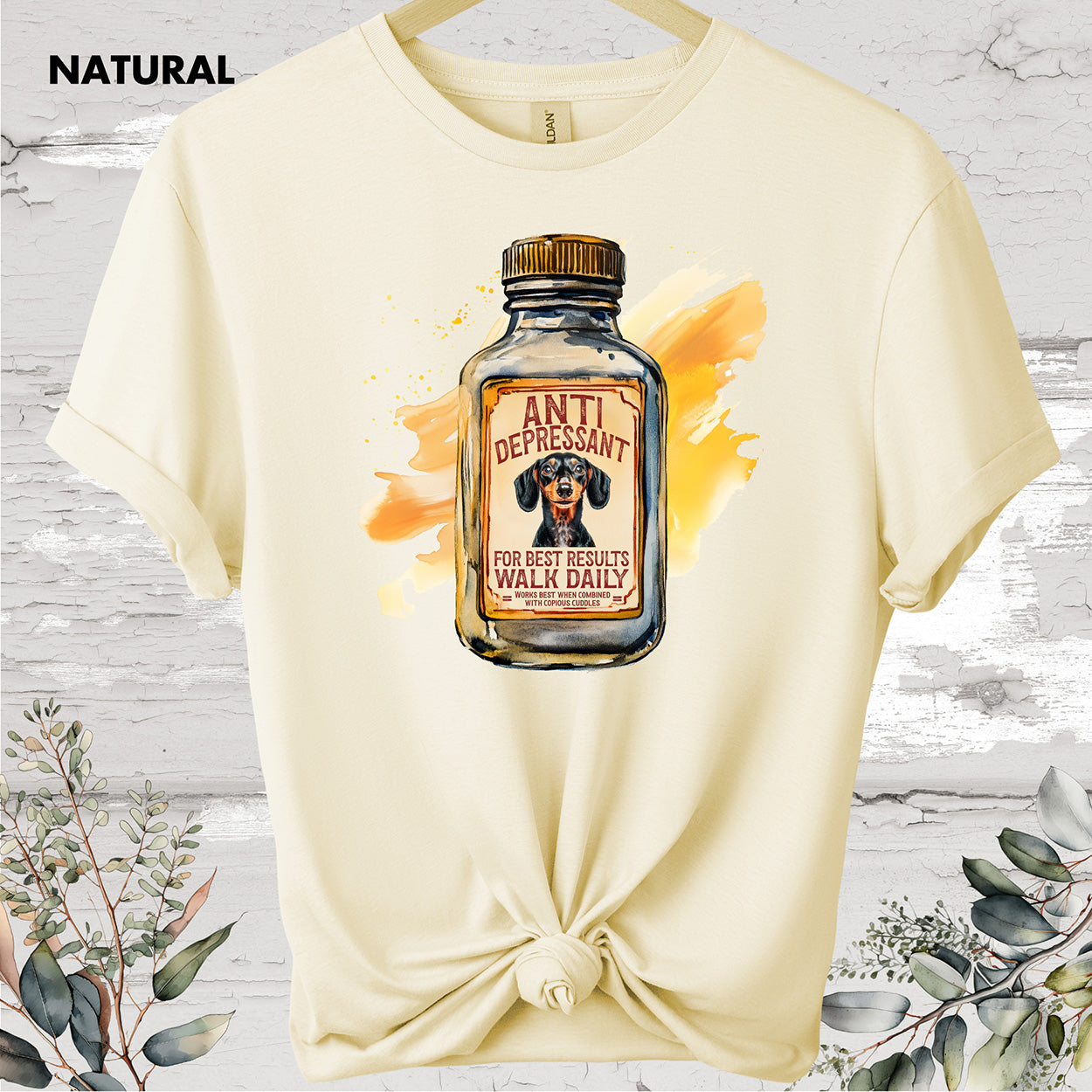 Dachshund Antidepressant T shirt