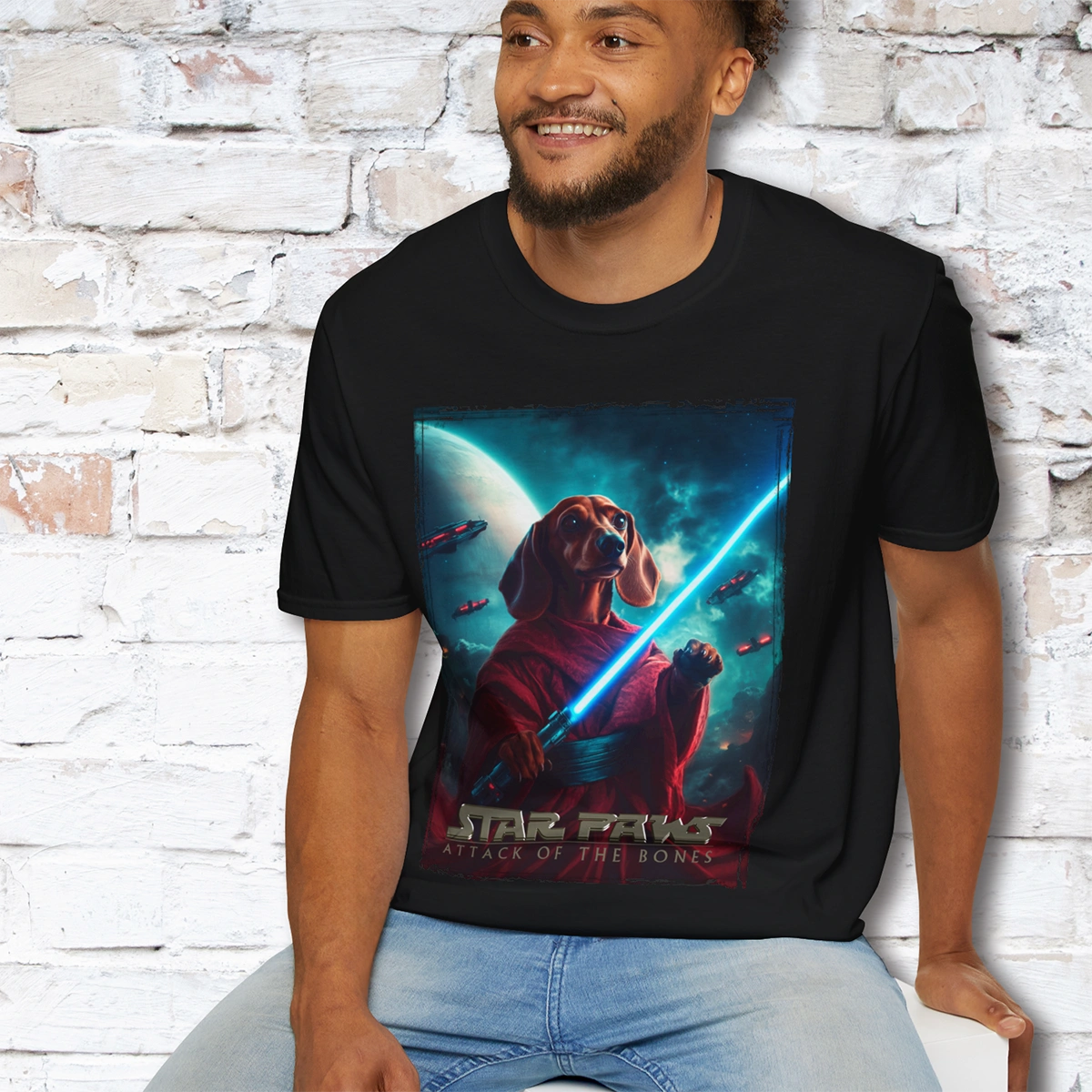 Dachshund #1 Star Paws Unisex T shirt