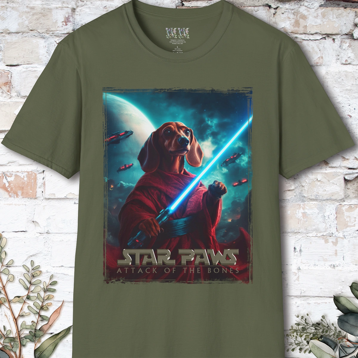 Dachshund #1 Star Paws Unisex T shirt