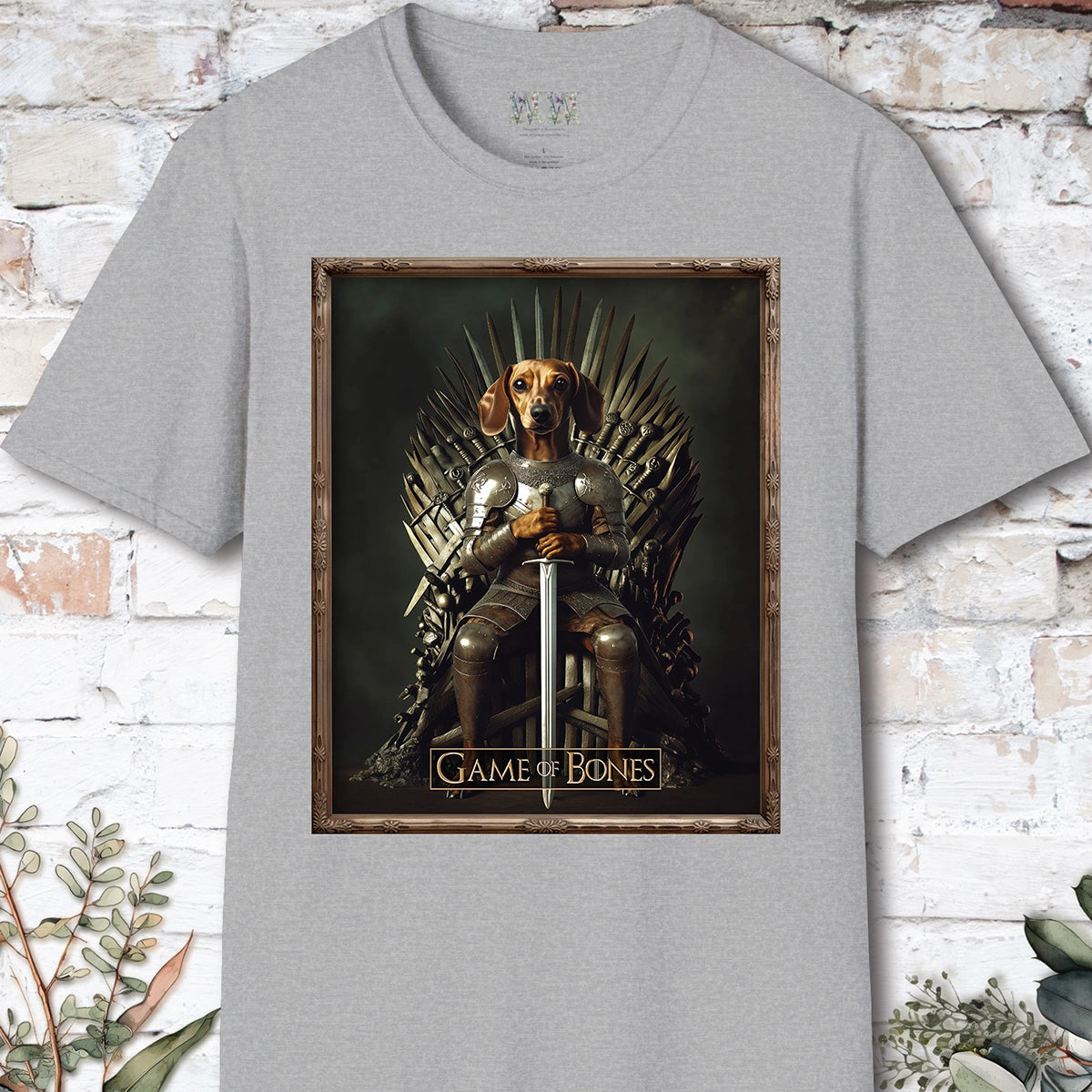 Dachshund #2, Game of Bones, Unisex T shirt