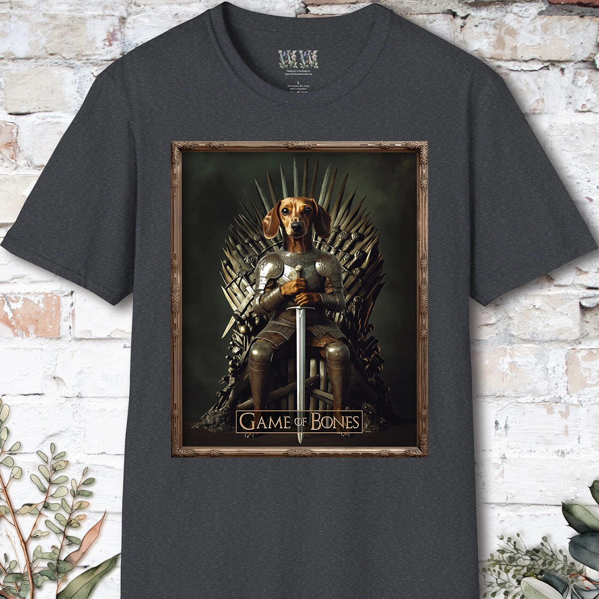 Dachshund #2, Game of Bones, Unisex T shirt