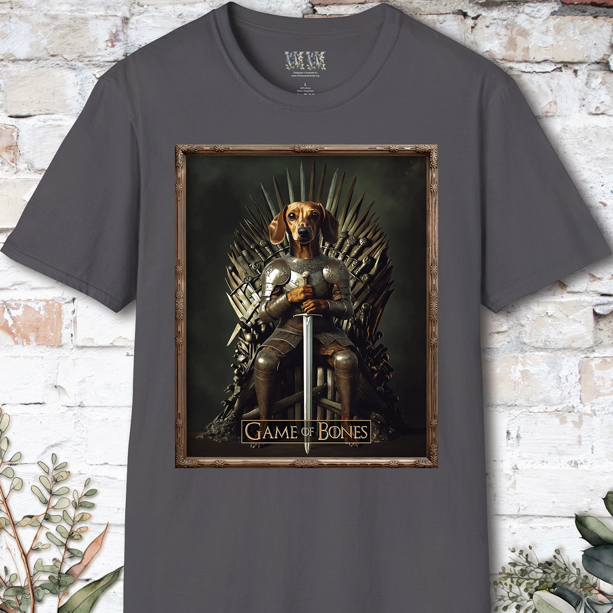 Dachshund #2, Game of Bones, Unisex T shirt