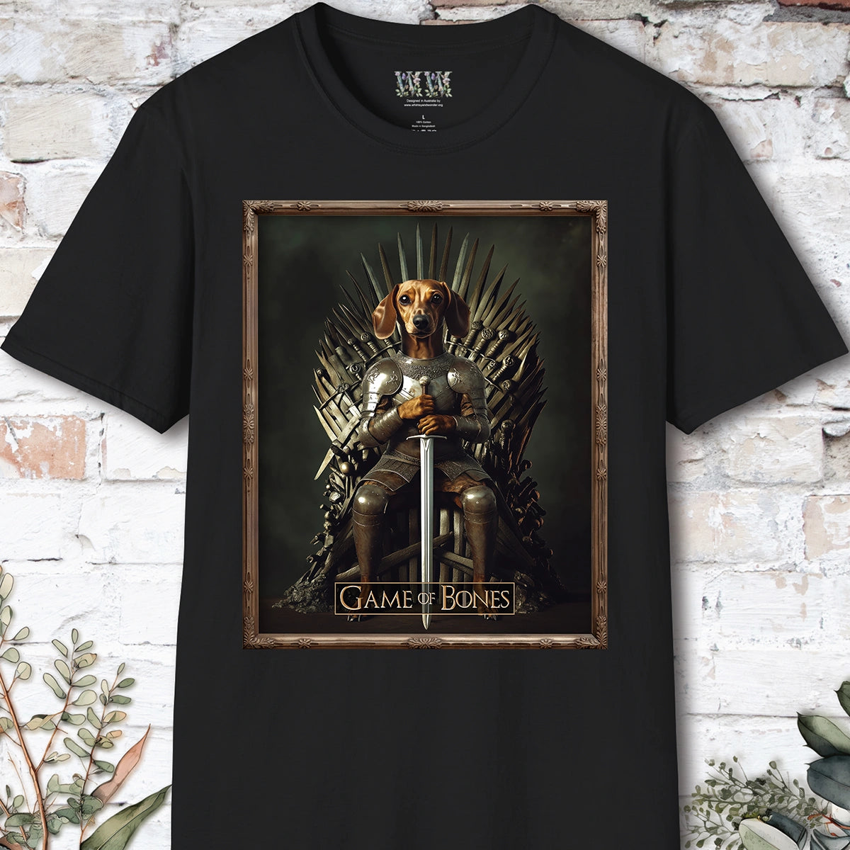Dachshund #2, Game of Bones, Unisex T shirt