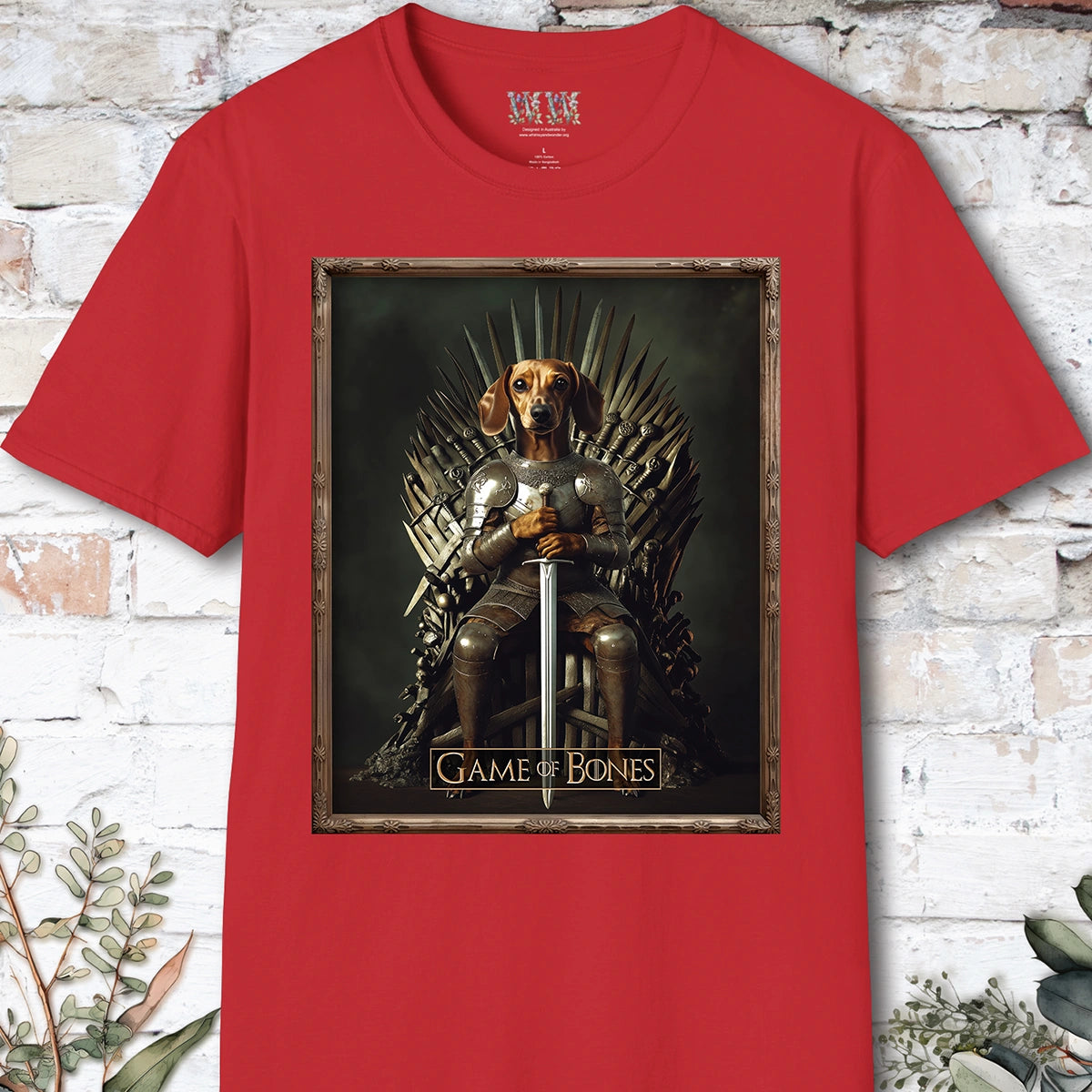 Dachshund #2, Game of Bones, Unisex T shirt