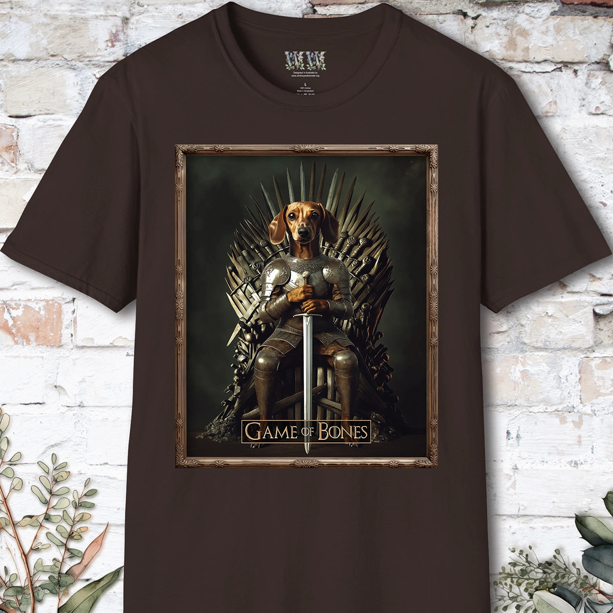 Dachshund #2, Game of Bones, Unisex T shirt