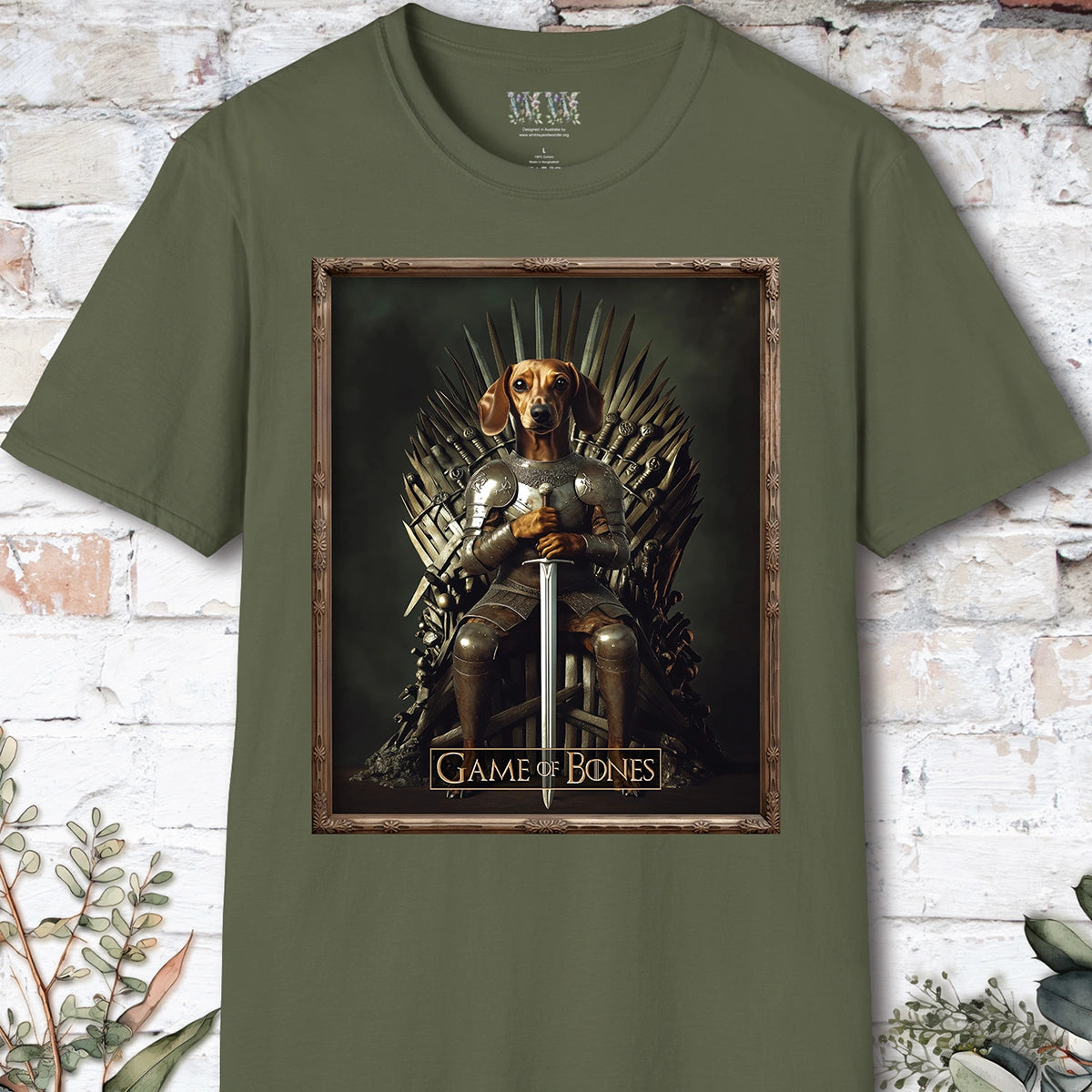 Dachshund #2, Game of Bones, Unisex T shirt