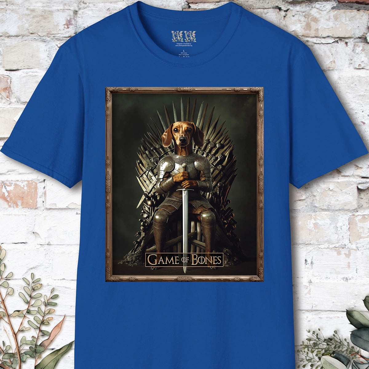 Dachshund #2, Game of Bones, Unisex T shirt