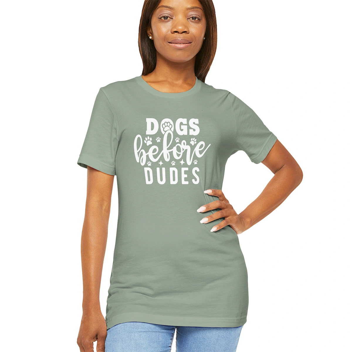 Dogs Before Dudes, Unisex T shirt