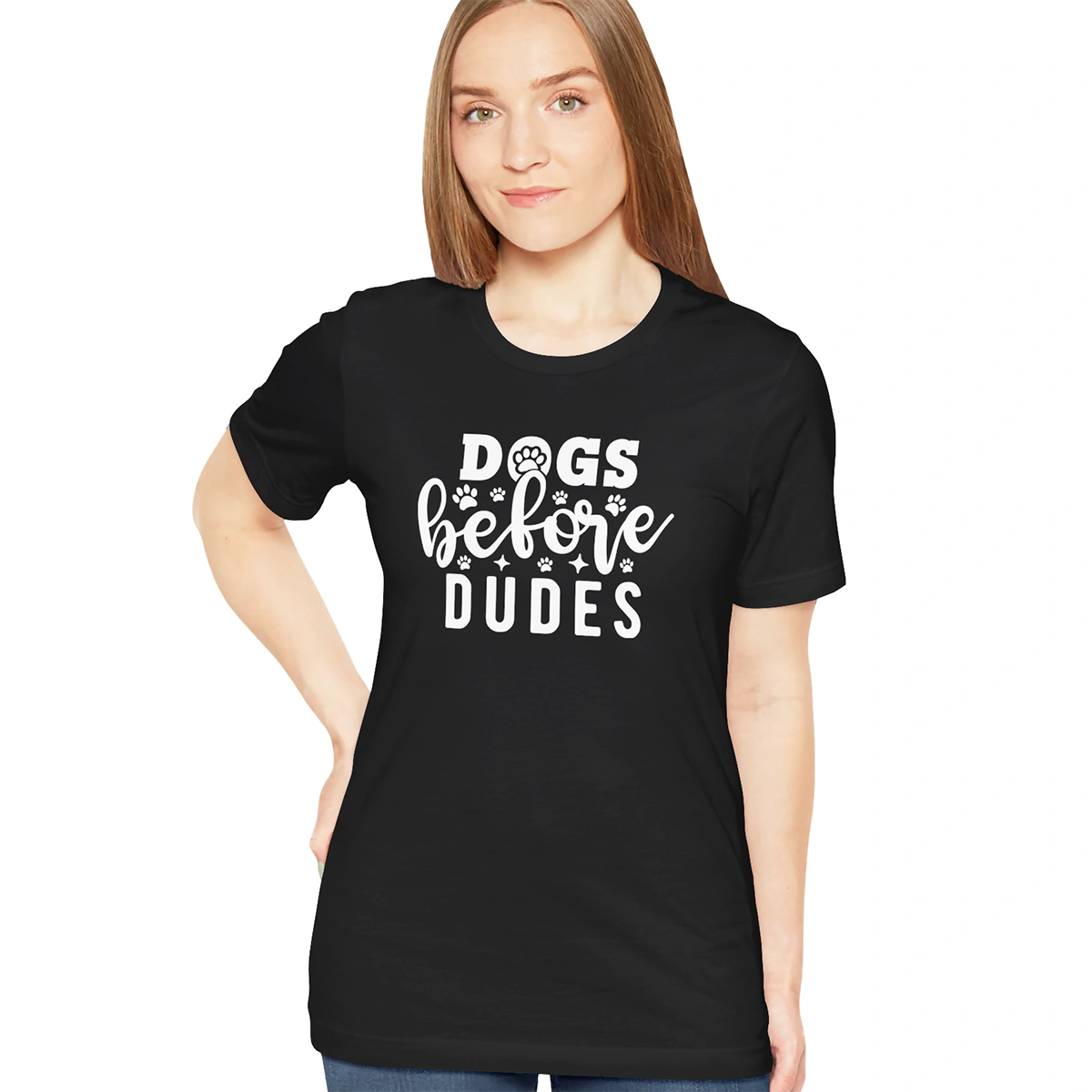 Dogs Before Dudes, Unisex T shirt