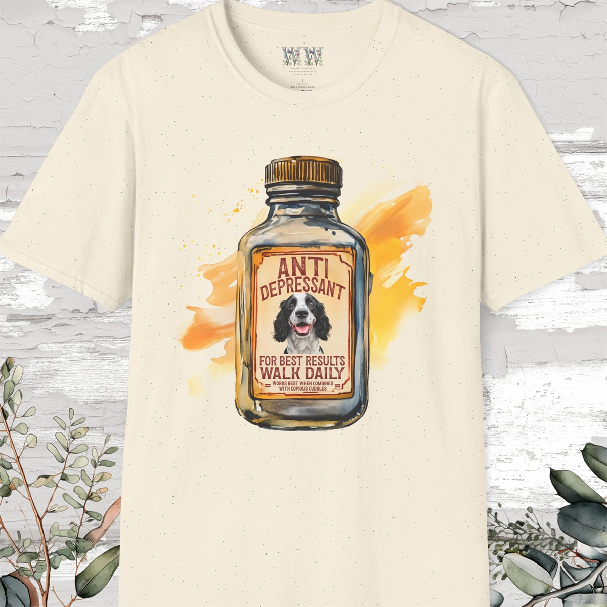 Antidepressant English Springer Spaniel #2 Unisex T shirt