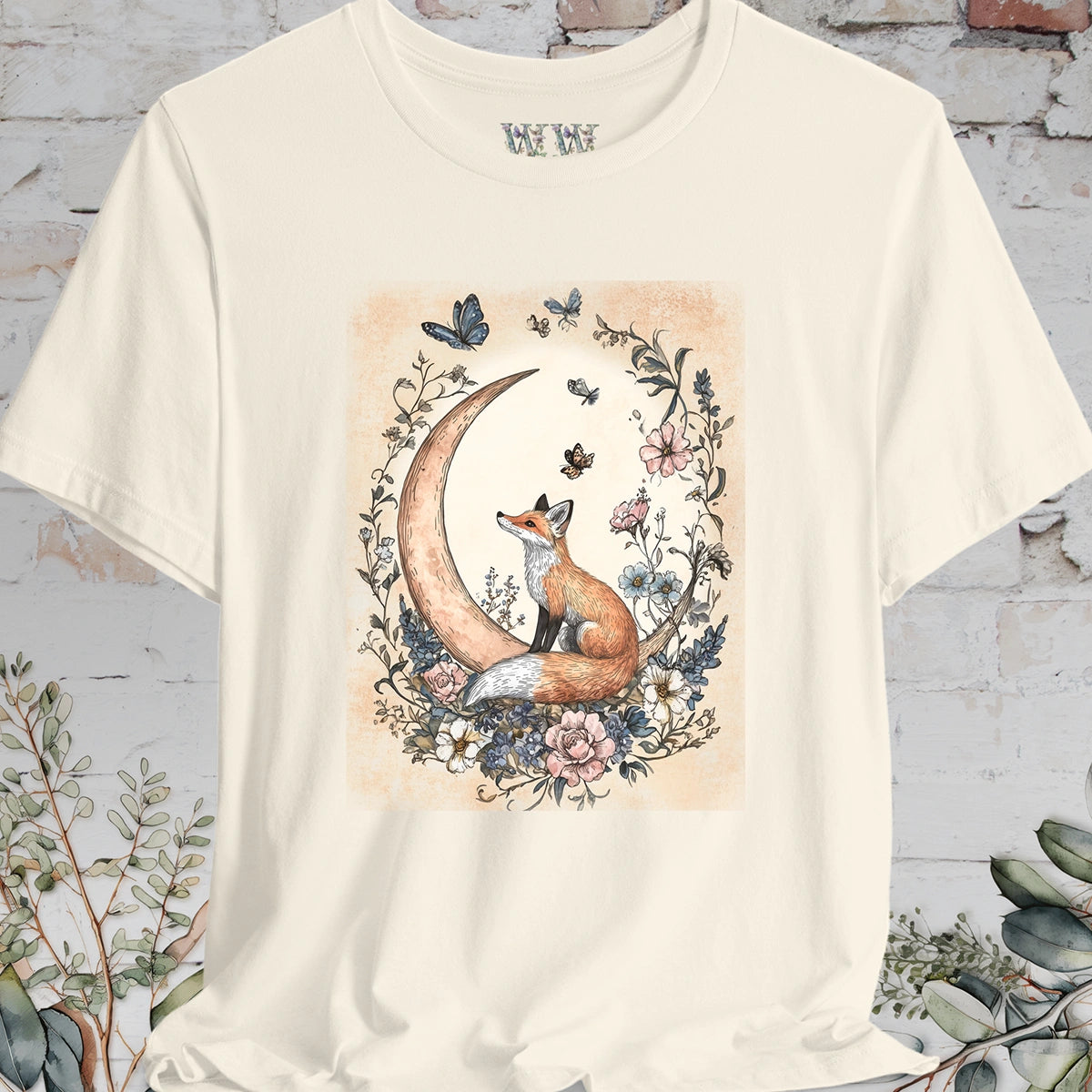 Fox & Moon #6 T-Shirt