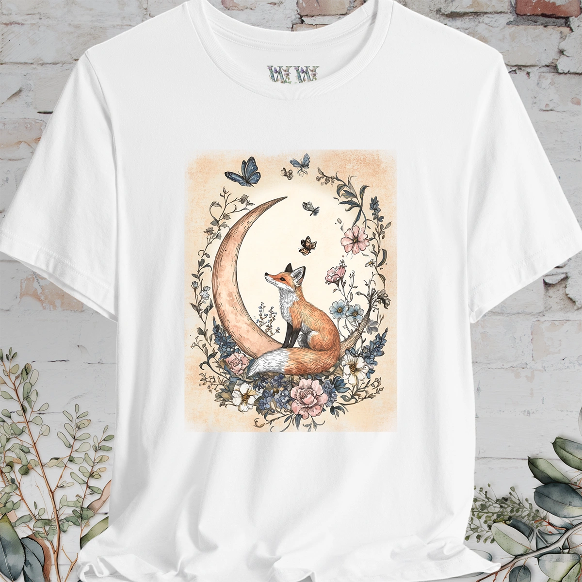 Fox & Moon #6 T-Shirt