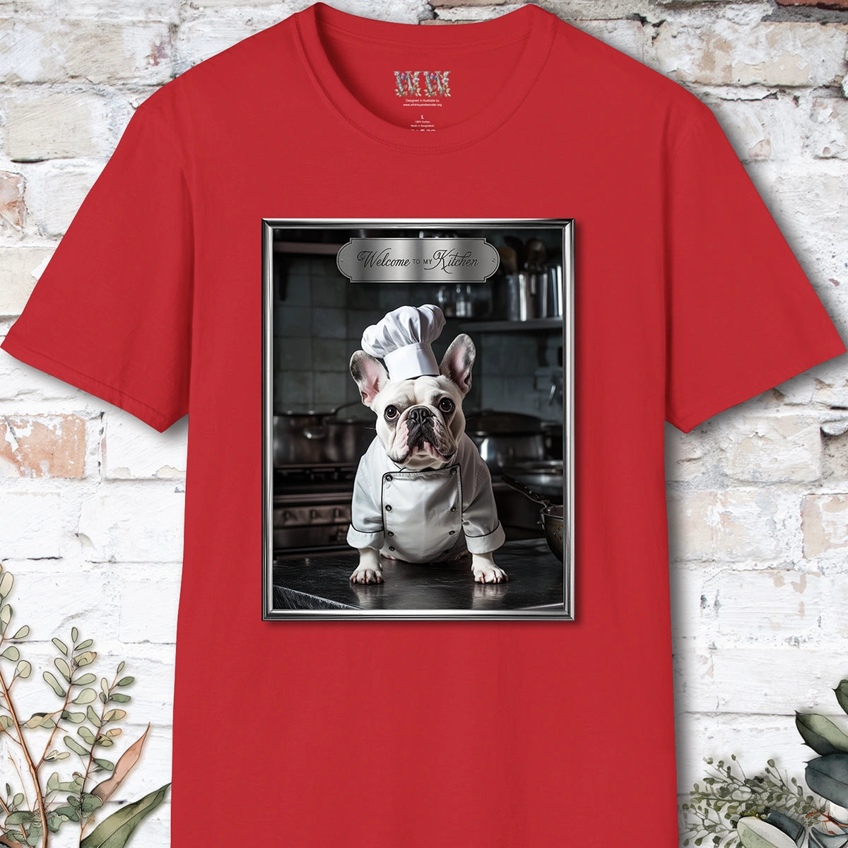 French Bulldog Chef Unisex T shirt