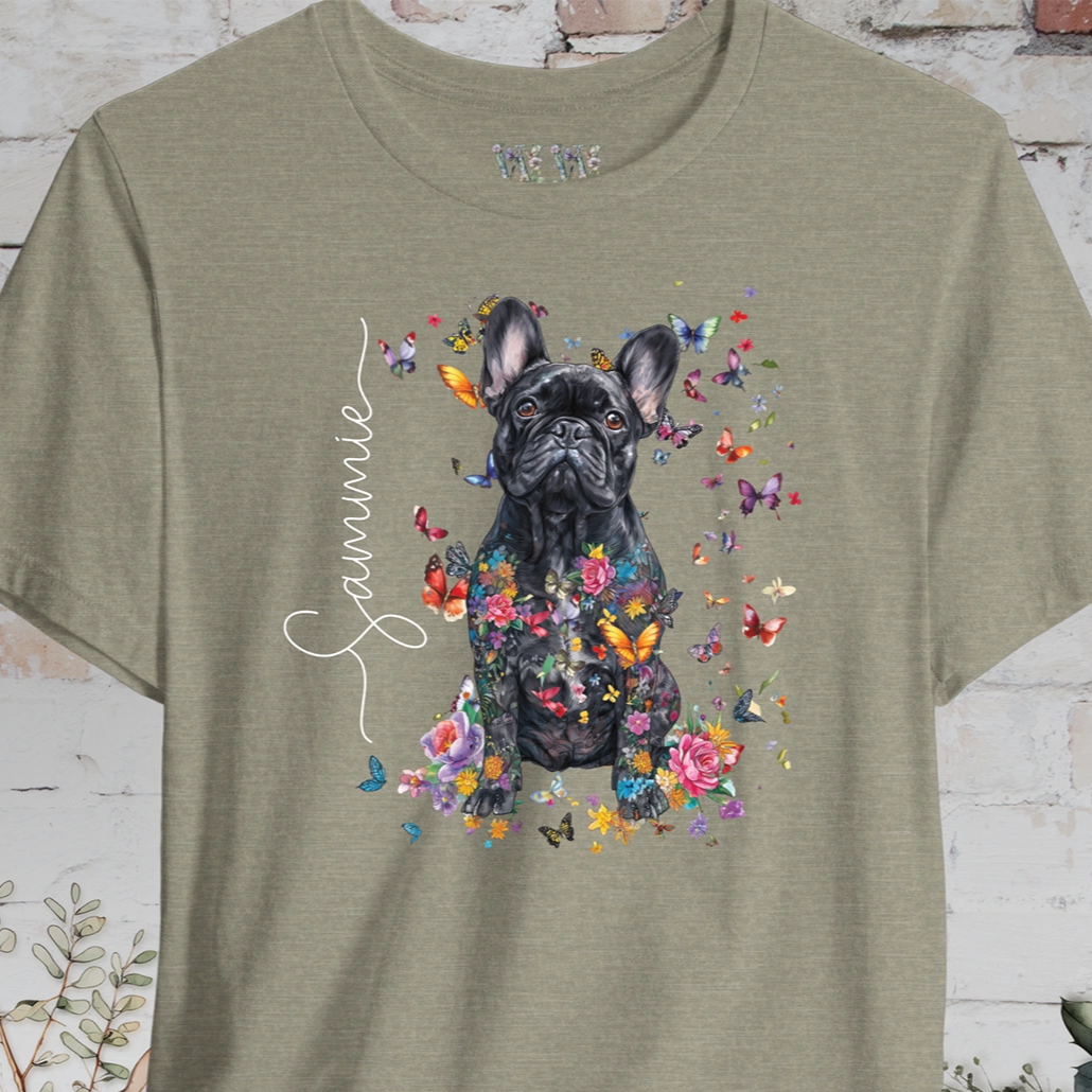 French Bulldog #4 Foral personalized T shirt
