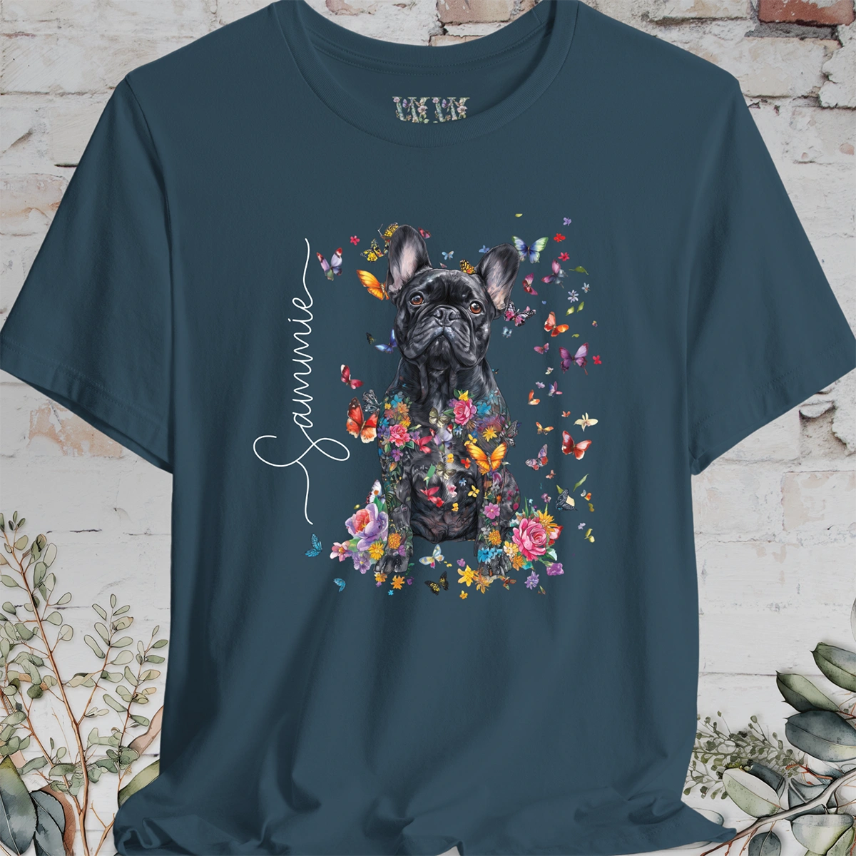 French Bulldog #4 Foral personalized T shirt