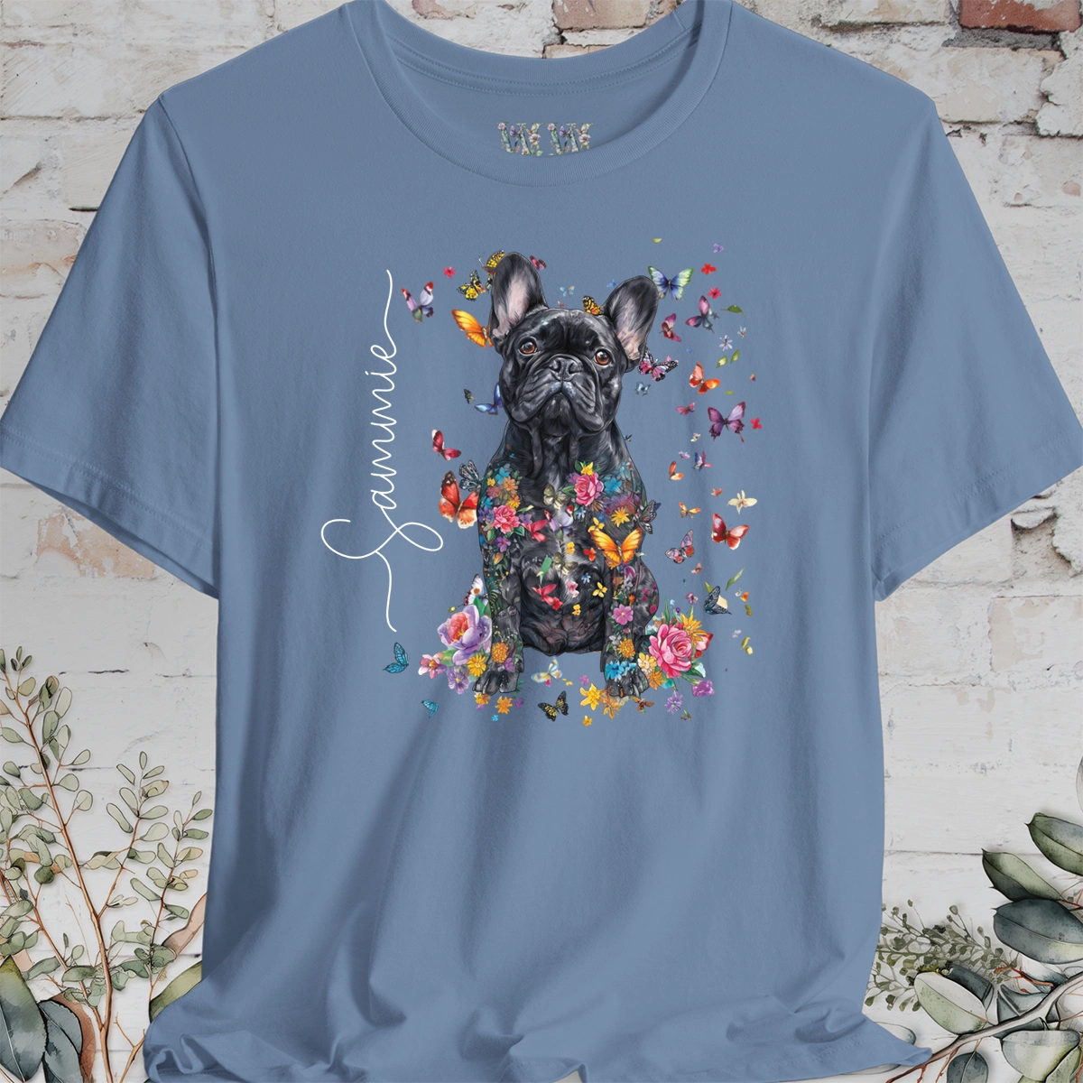 French Bulldog #4 Foral personalized T shirt