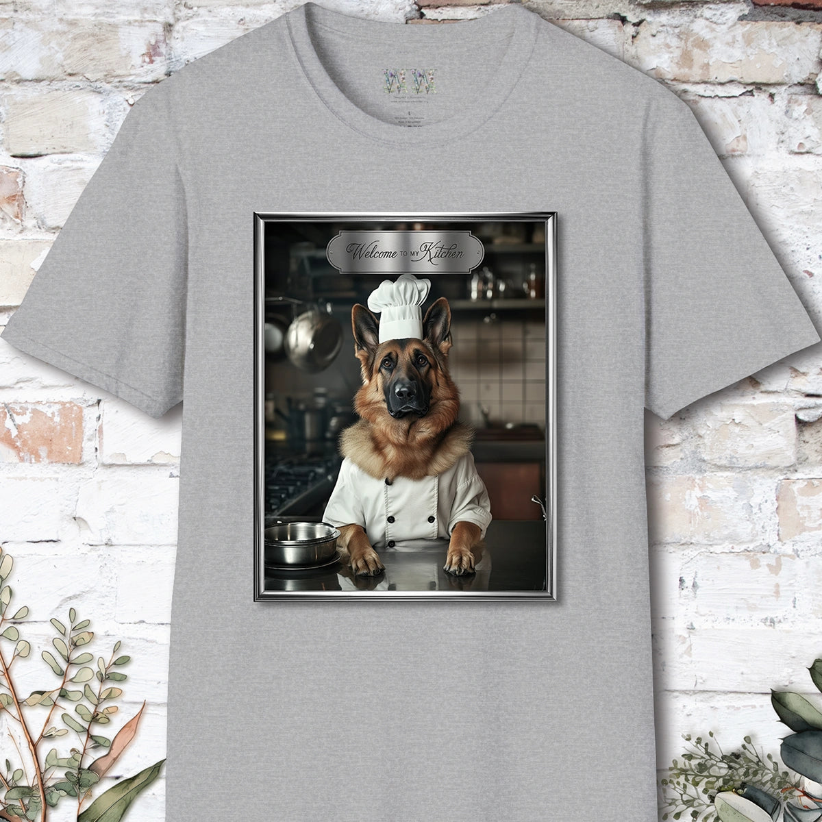 German Shepherd #2 Chef Unisex T shirt