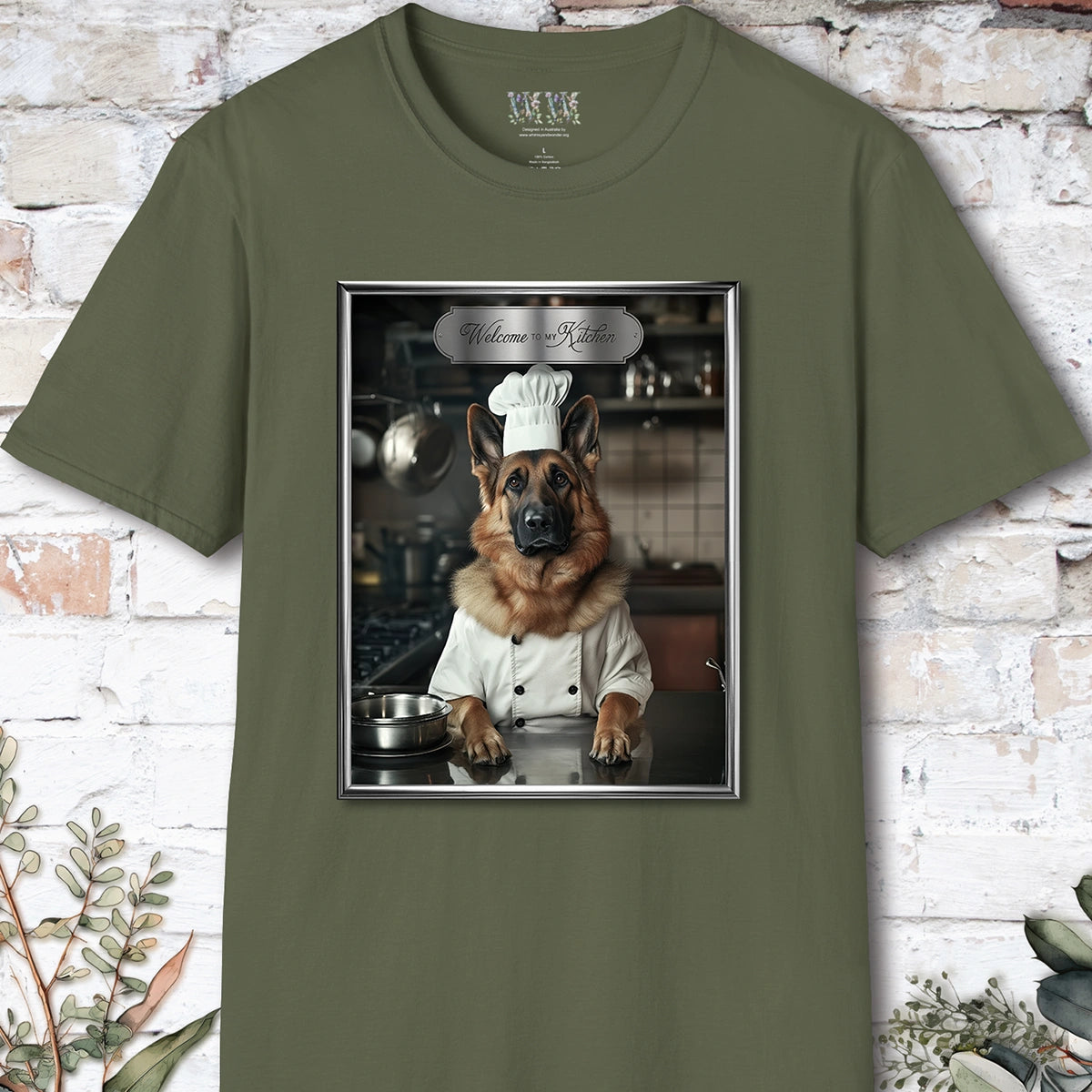 German Shepherd #2 Chef Unisex T shirt