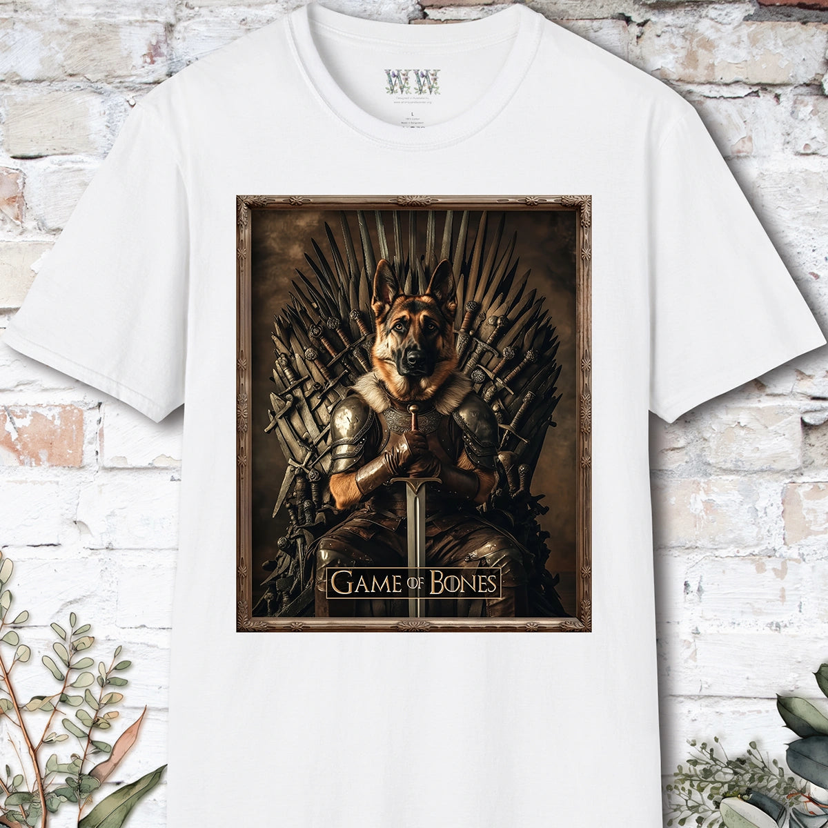 German Shepherd, Game of Bones, Unisex T shirt
