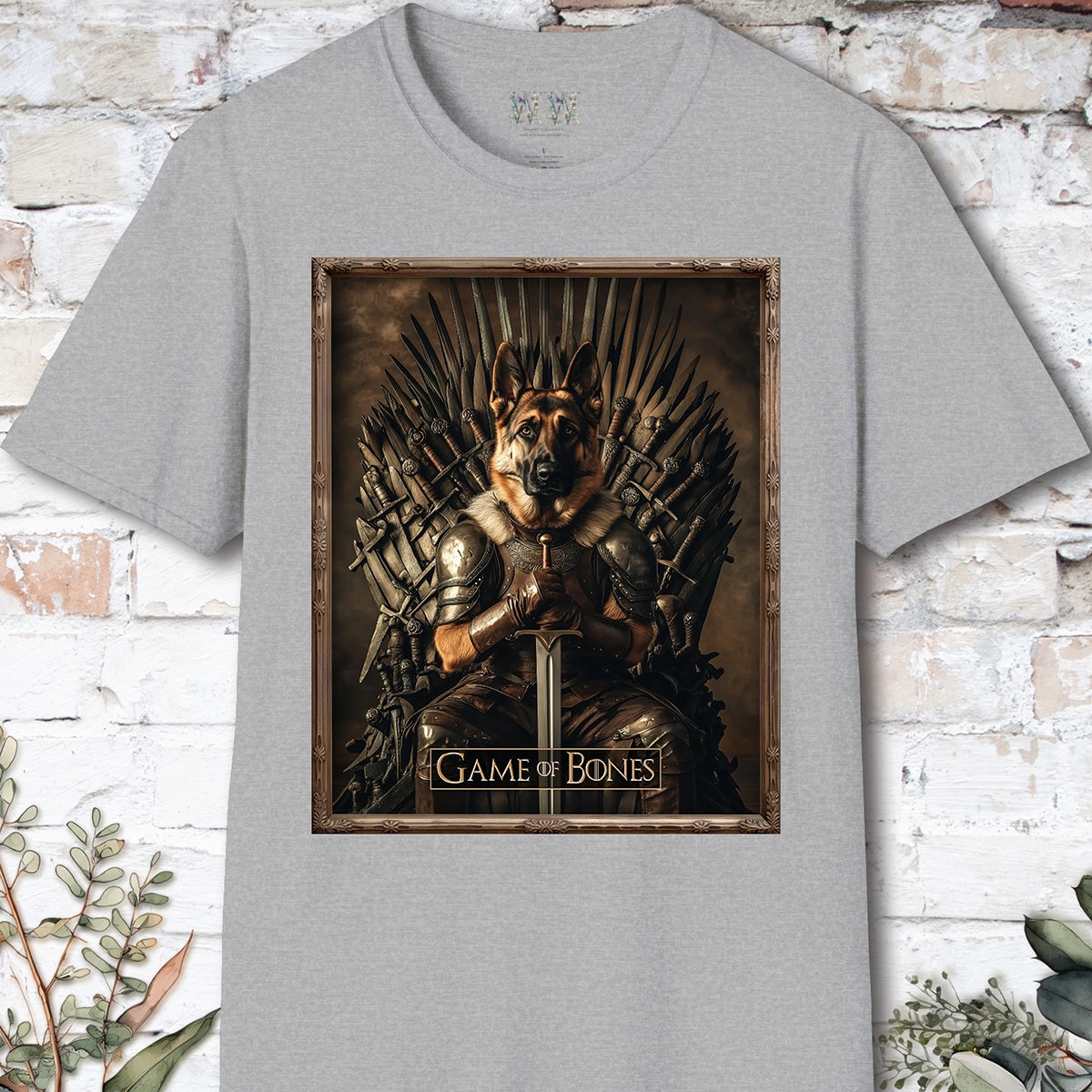 German Shepherd, Game of Bones, Unisex T shirt