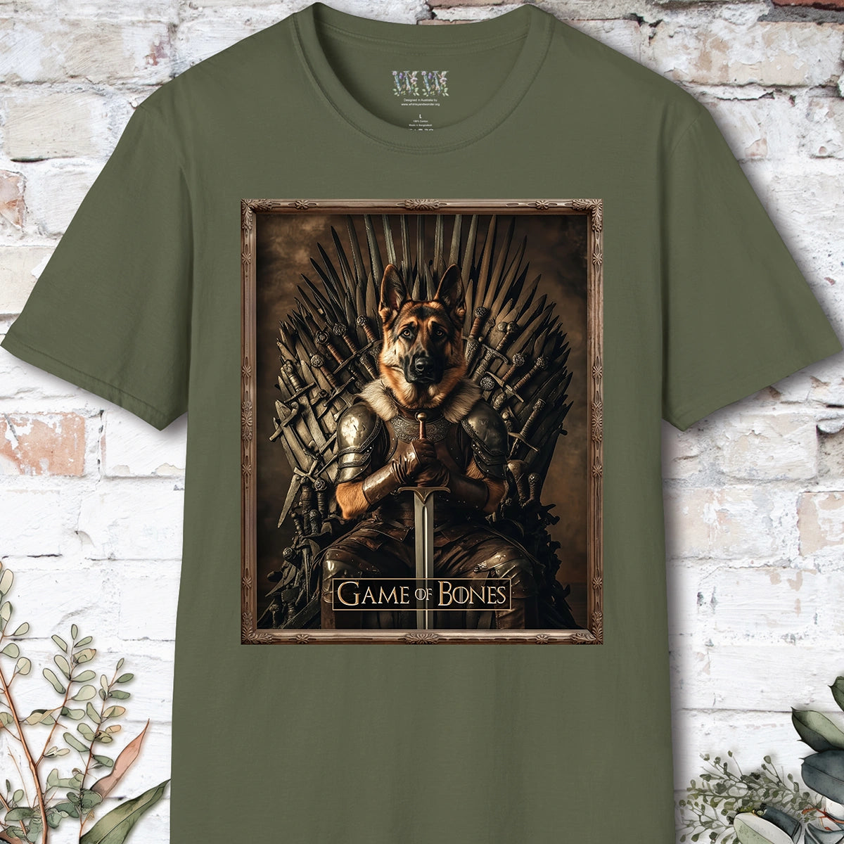 German Shepherd, Game of Bones, Unisex T shirt