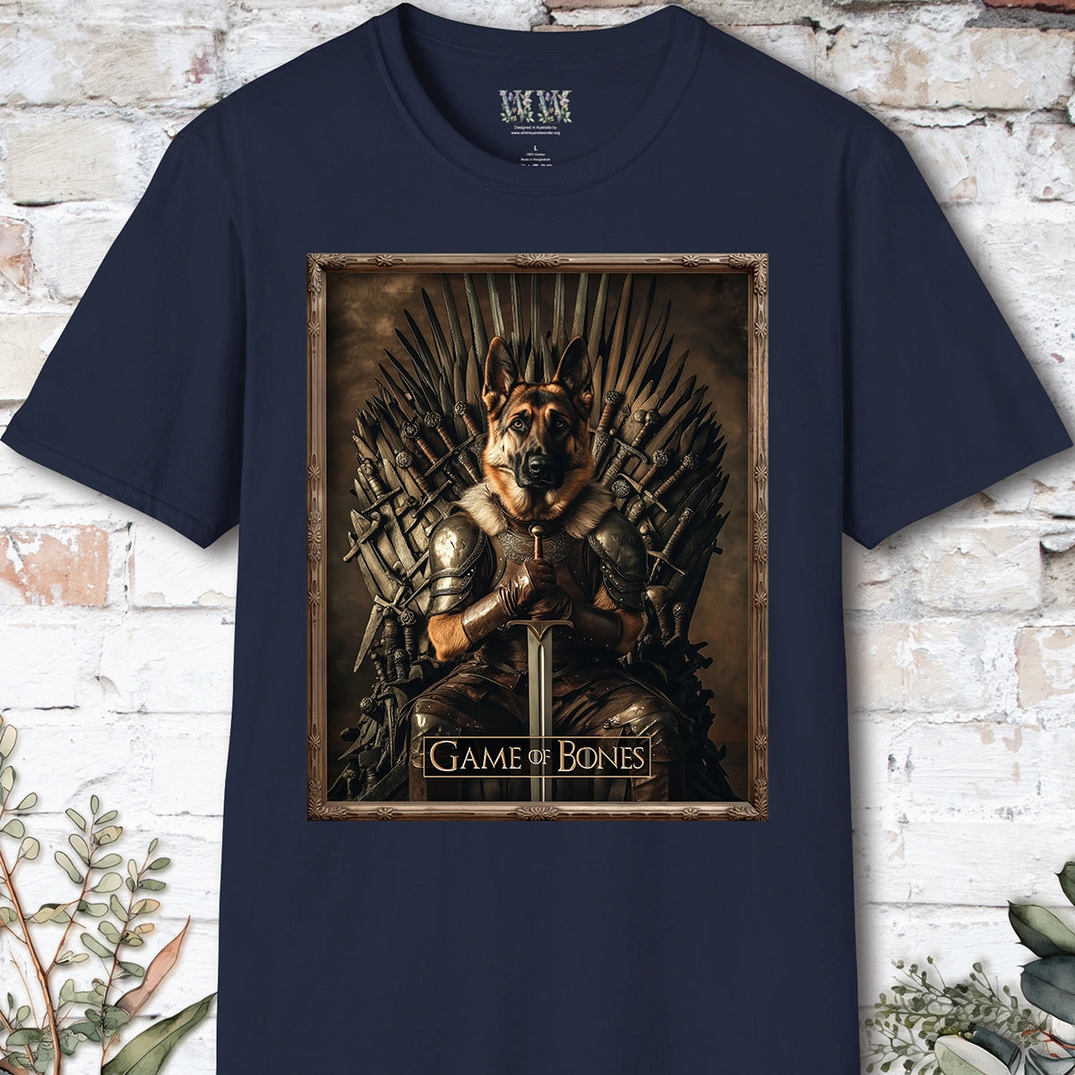 German Shepherd, Game of Bones, Unisex T shirt