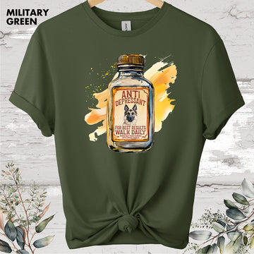 German Shepherd Antidepressant T shirt