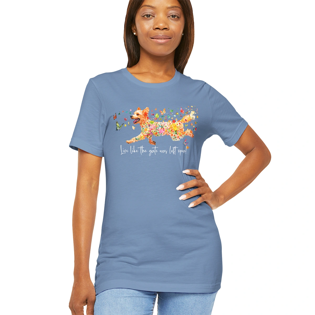 Golden Doodle / Groodle 'Live like the gate was left open' T shirt