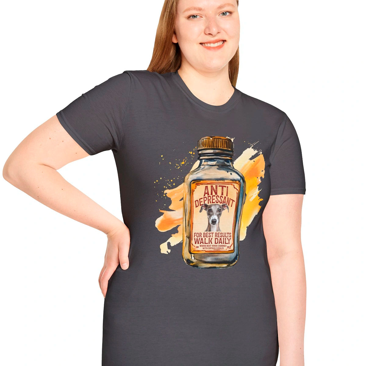 Antidepressant Greyhound Unisex T shirt