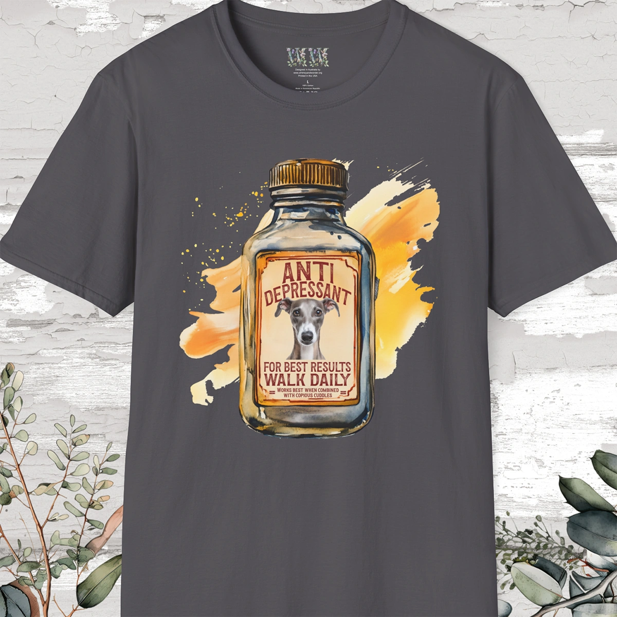 Antidepressant Greyhound Unisex T shirt