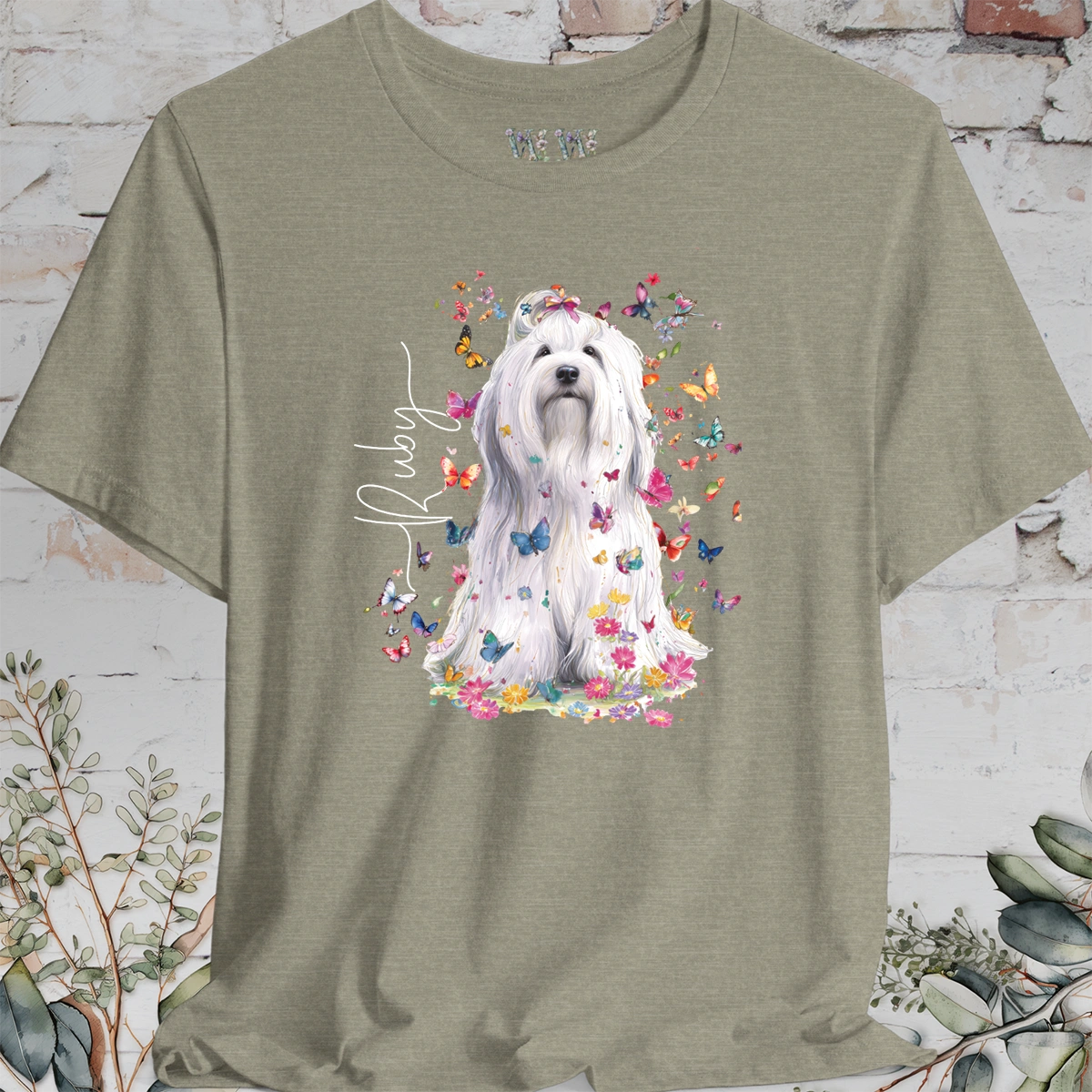 Havanese #8 Floral Personalized T shirt