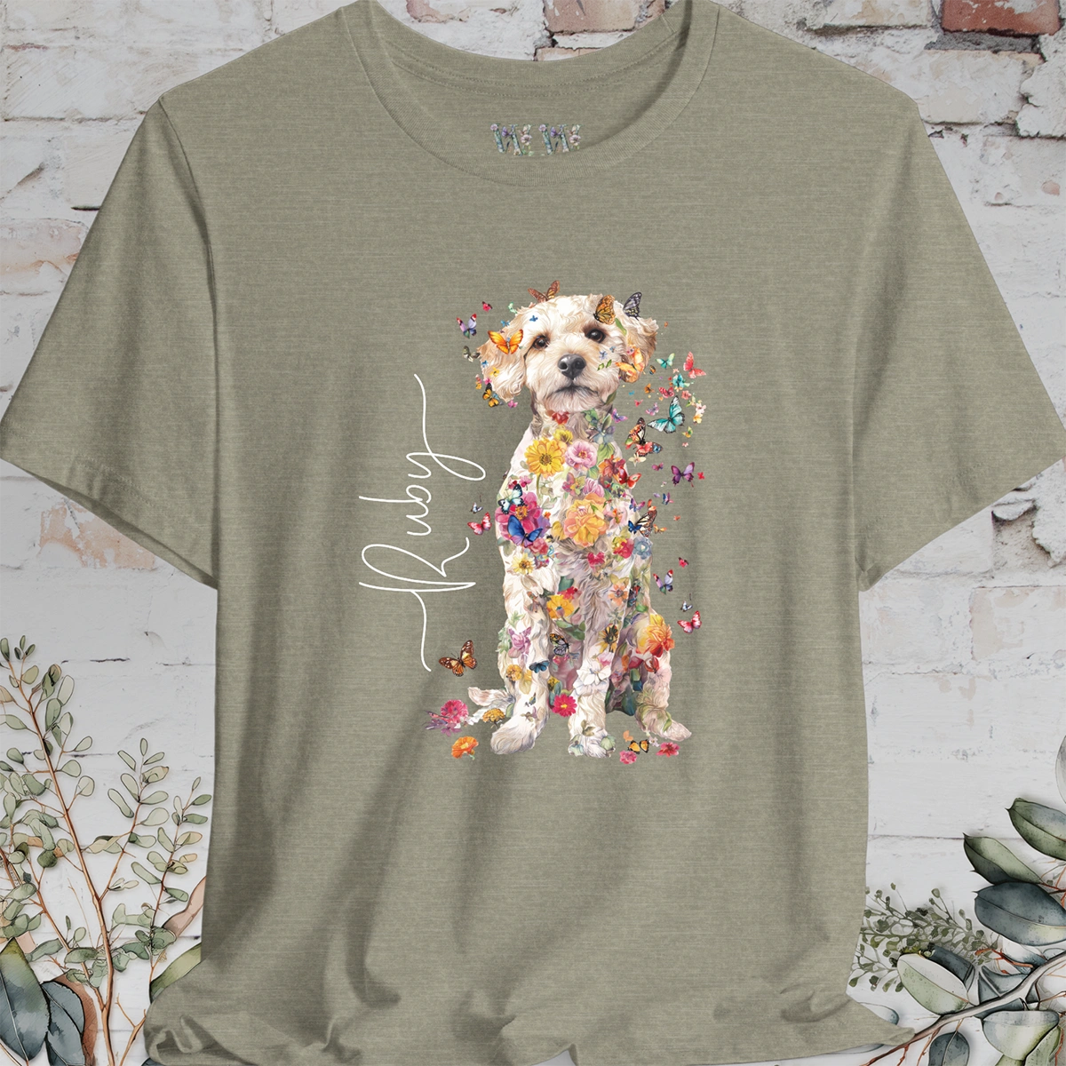 Jackapoo #1 Floral Personalized T shirt
