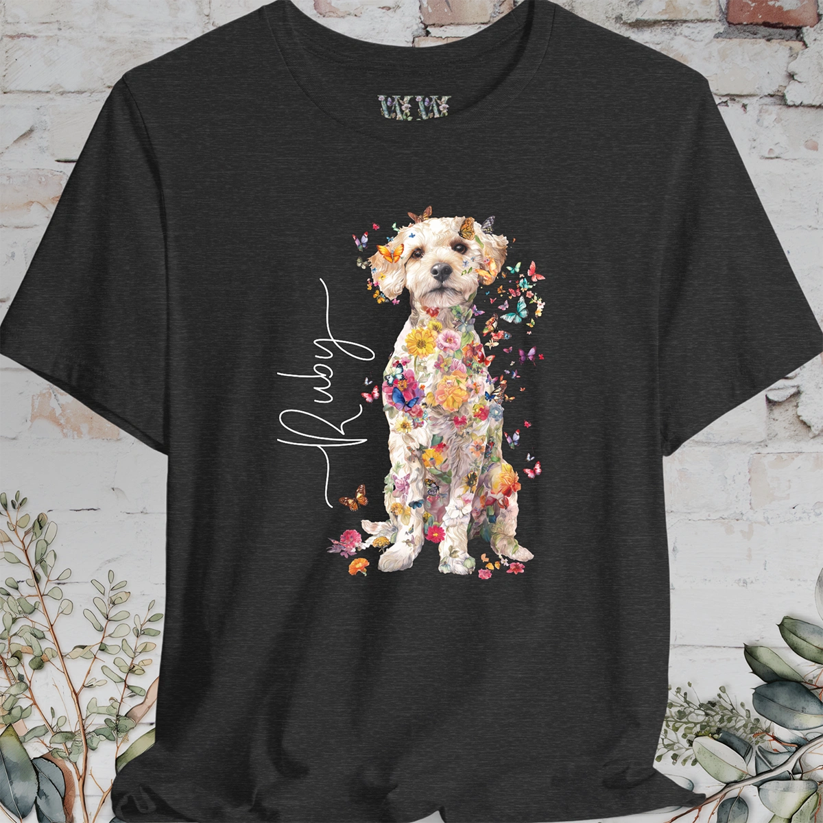 Jackapoo #1 Floral Personalized T shirt