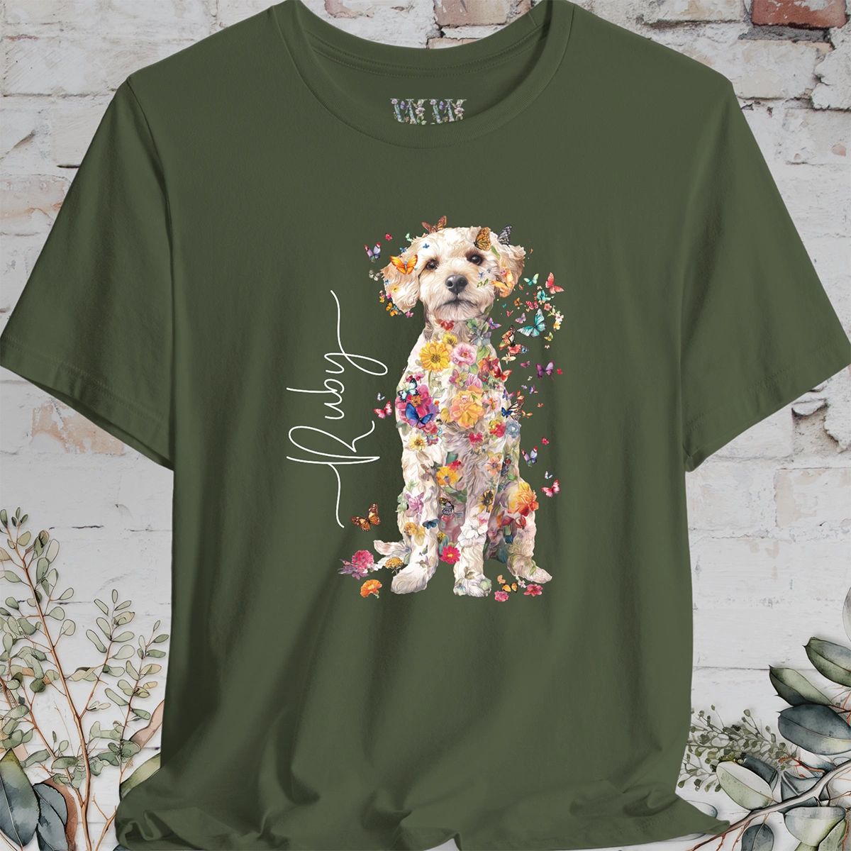 Jackapoo #1 Floral Personalized T shirt