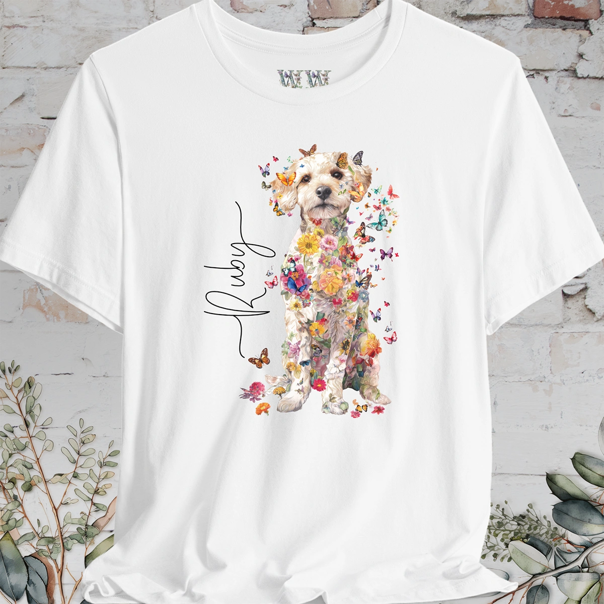 Jackapoo #1 Floral Personalized T shirt