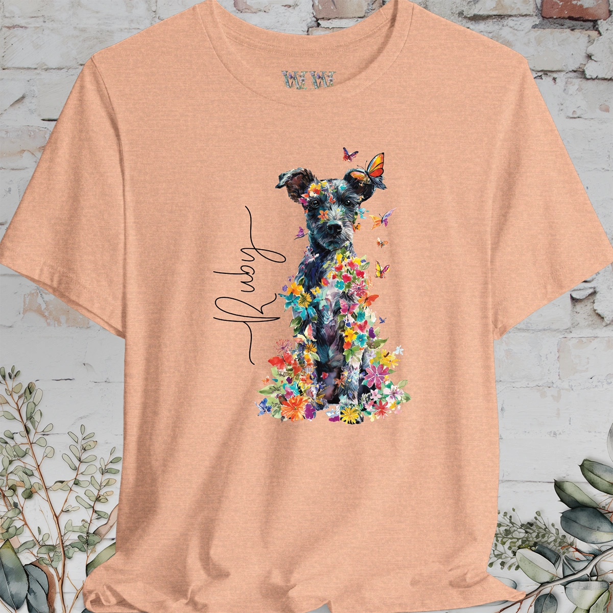 Jackapoo #2 Floral Personalized T shirt